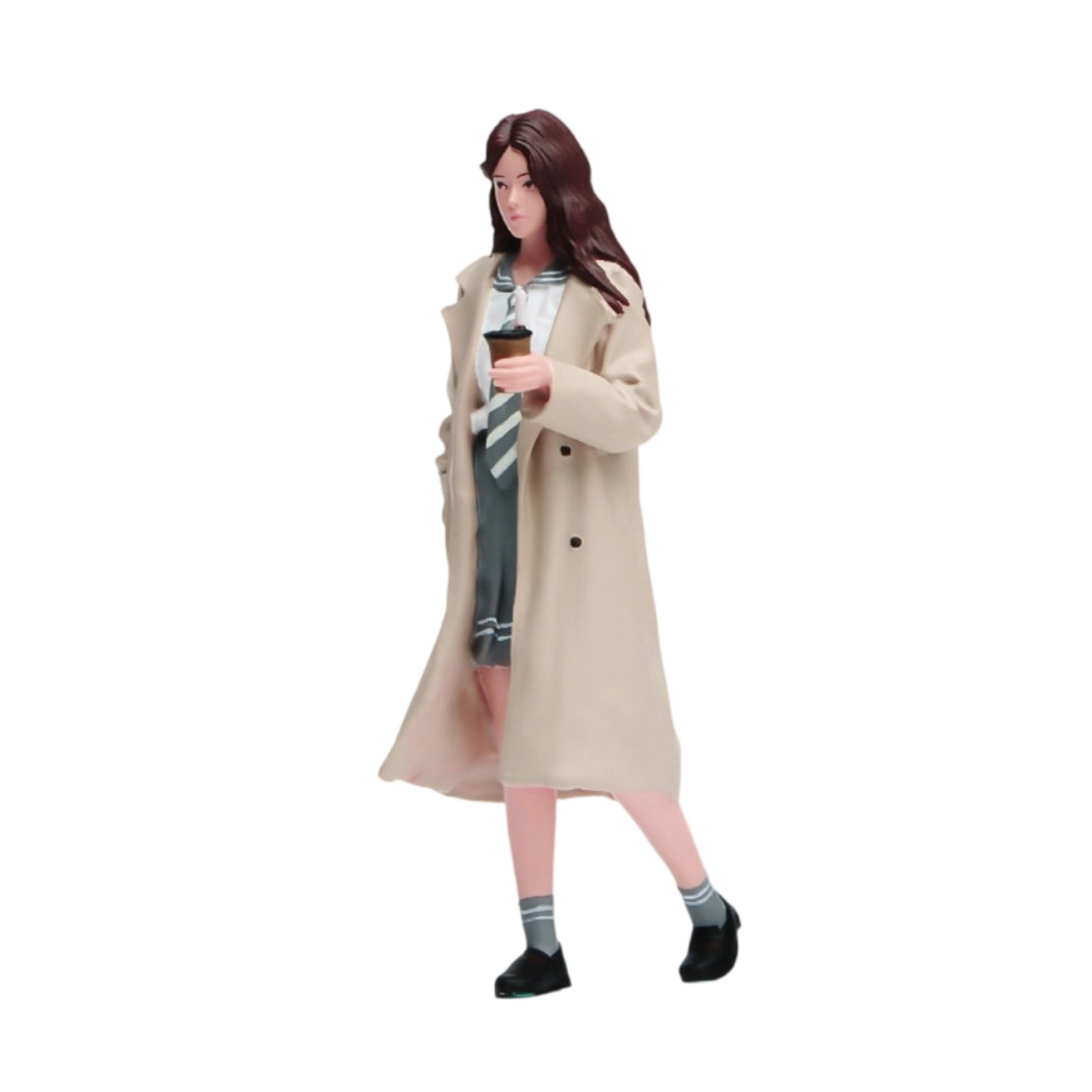 Painted Miniature Female Figurine