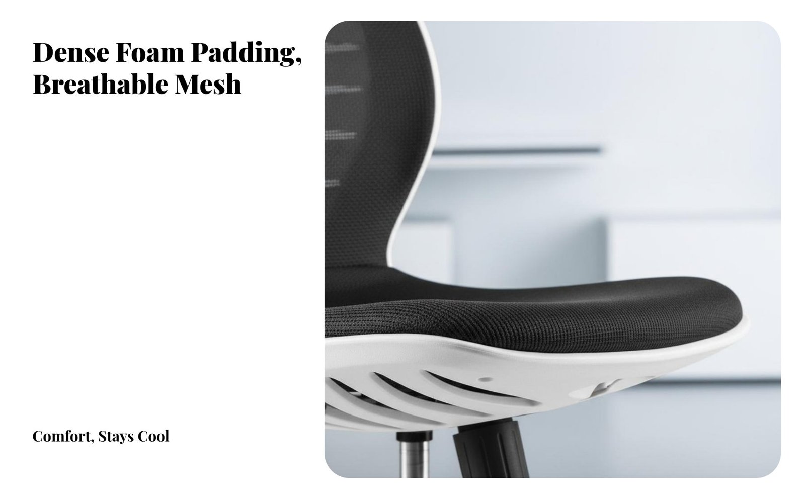 Rolling Mesh Study Chair