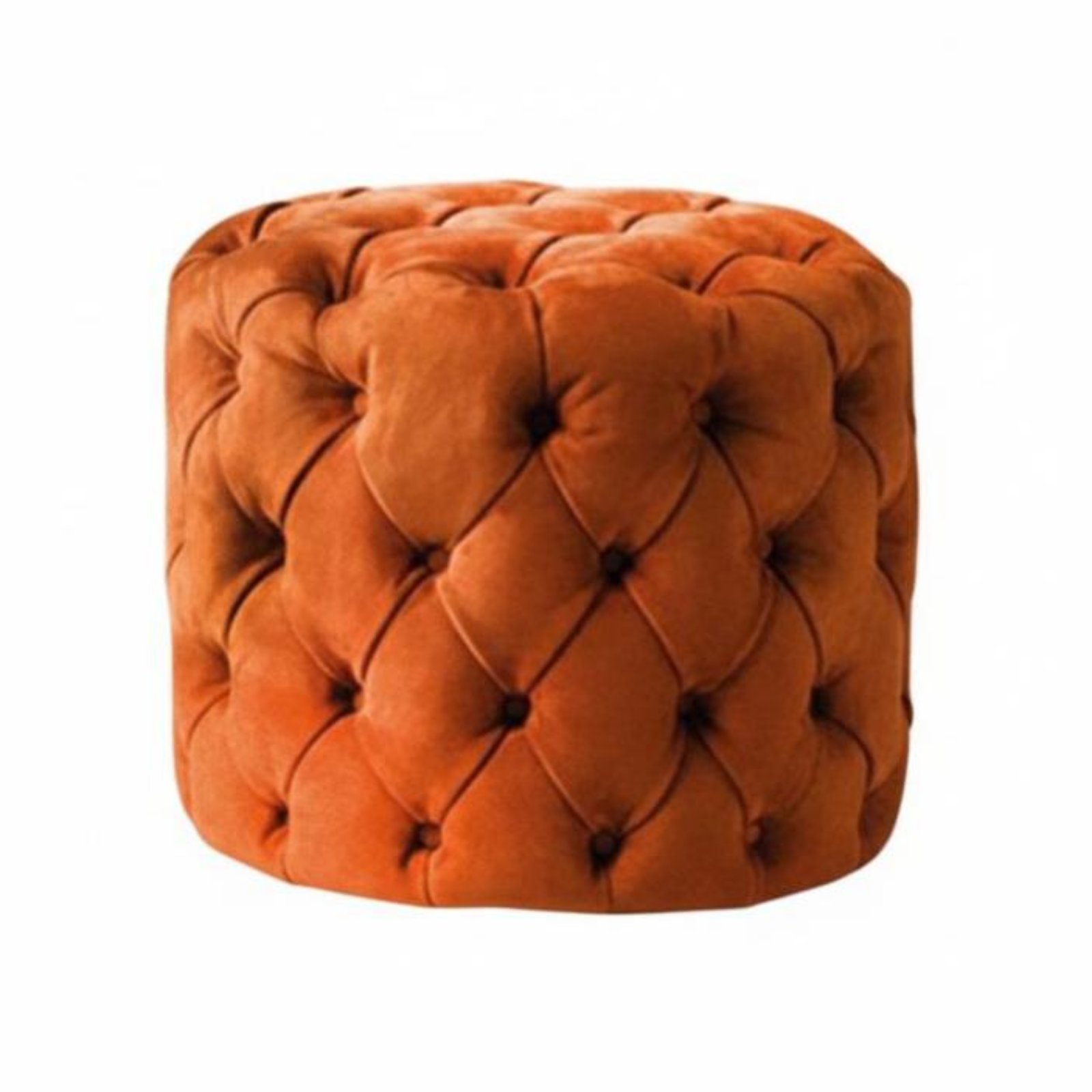 Button-Tufted Upholstered Ottoman