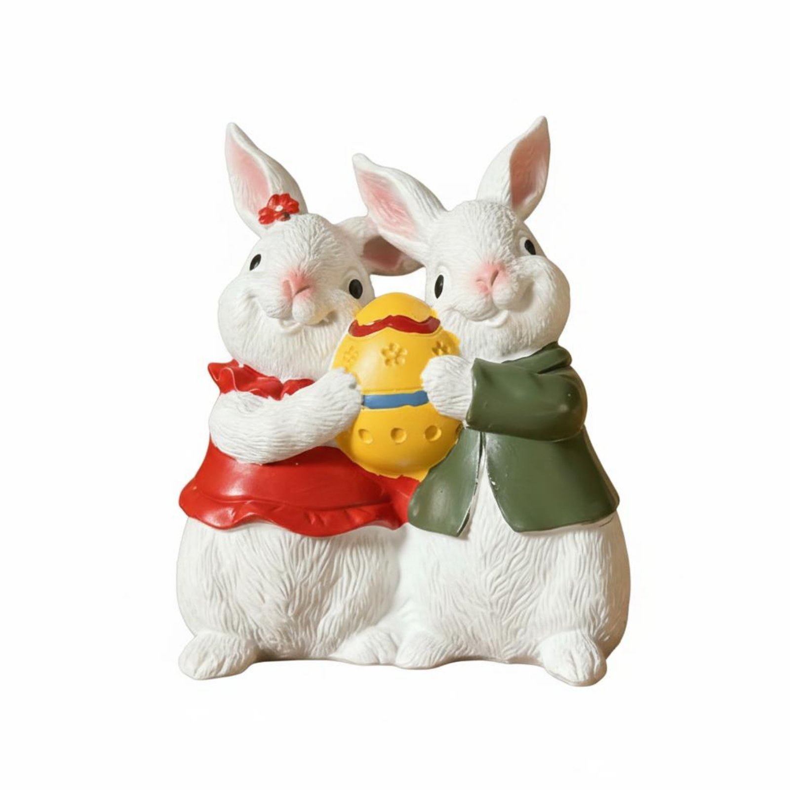 Easter Bunny Figurine – Size S, Holding Egg