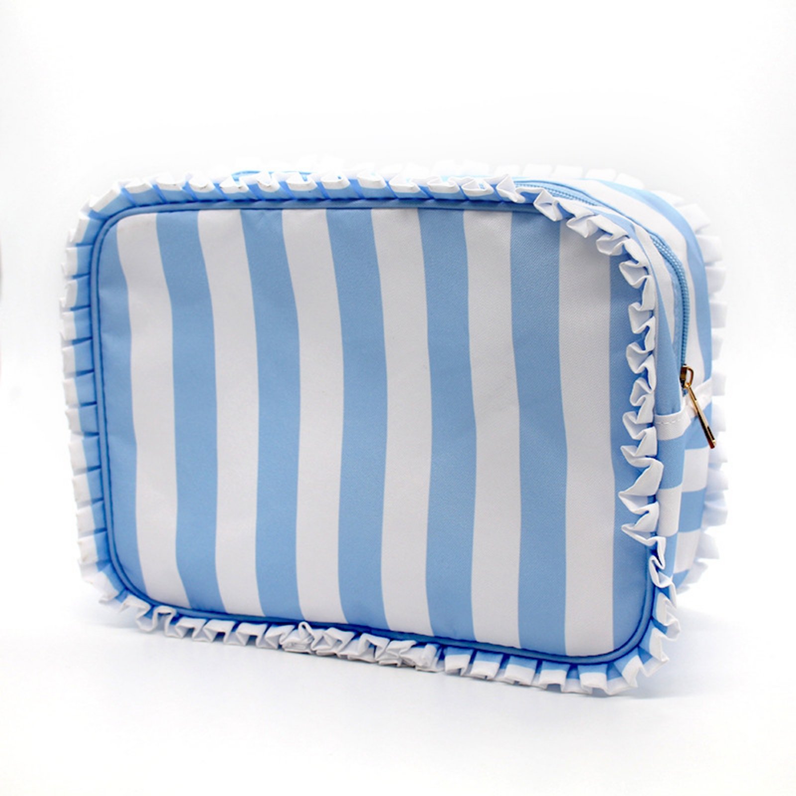 Ruffled Cosmetic Pouch