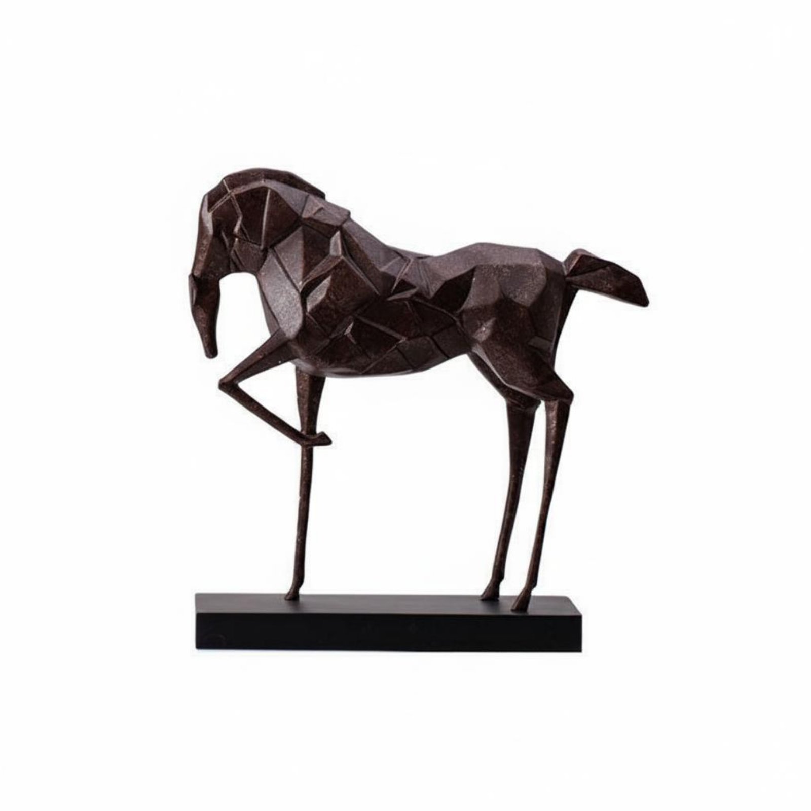 Geometric Horse Statue