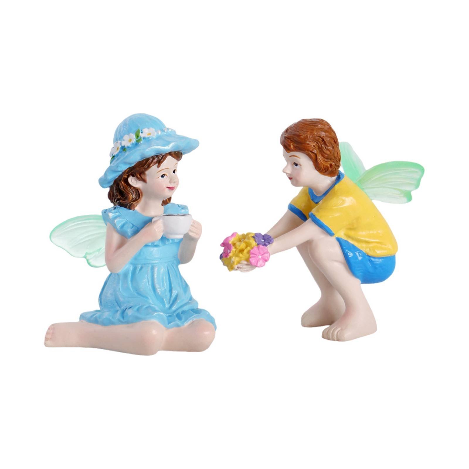 Glowing Boy and Girl Figurine Set