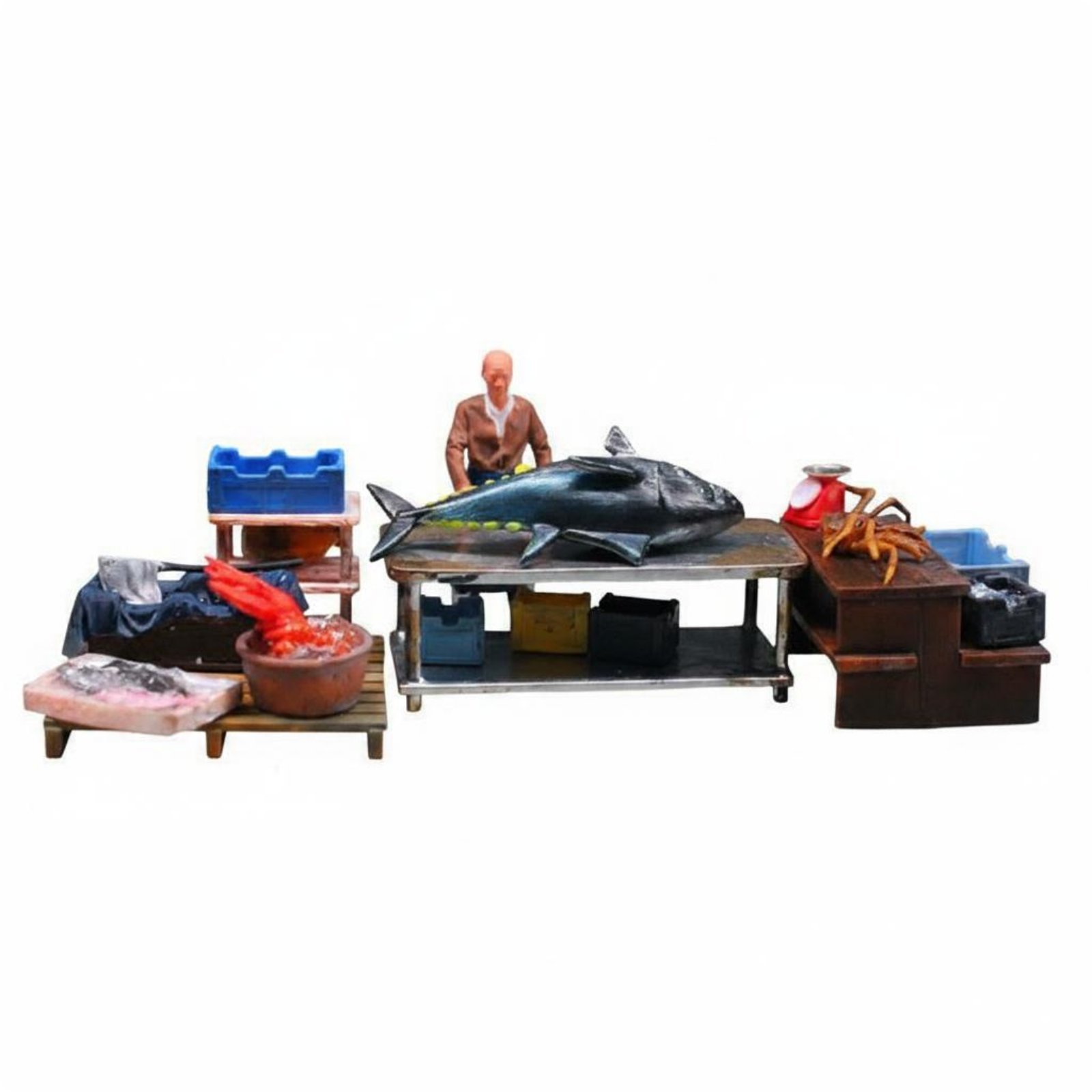 Tuna Market Figurine Set