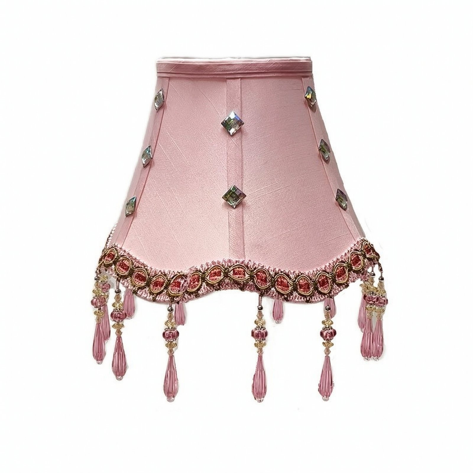 Pink Textile Lampshade