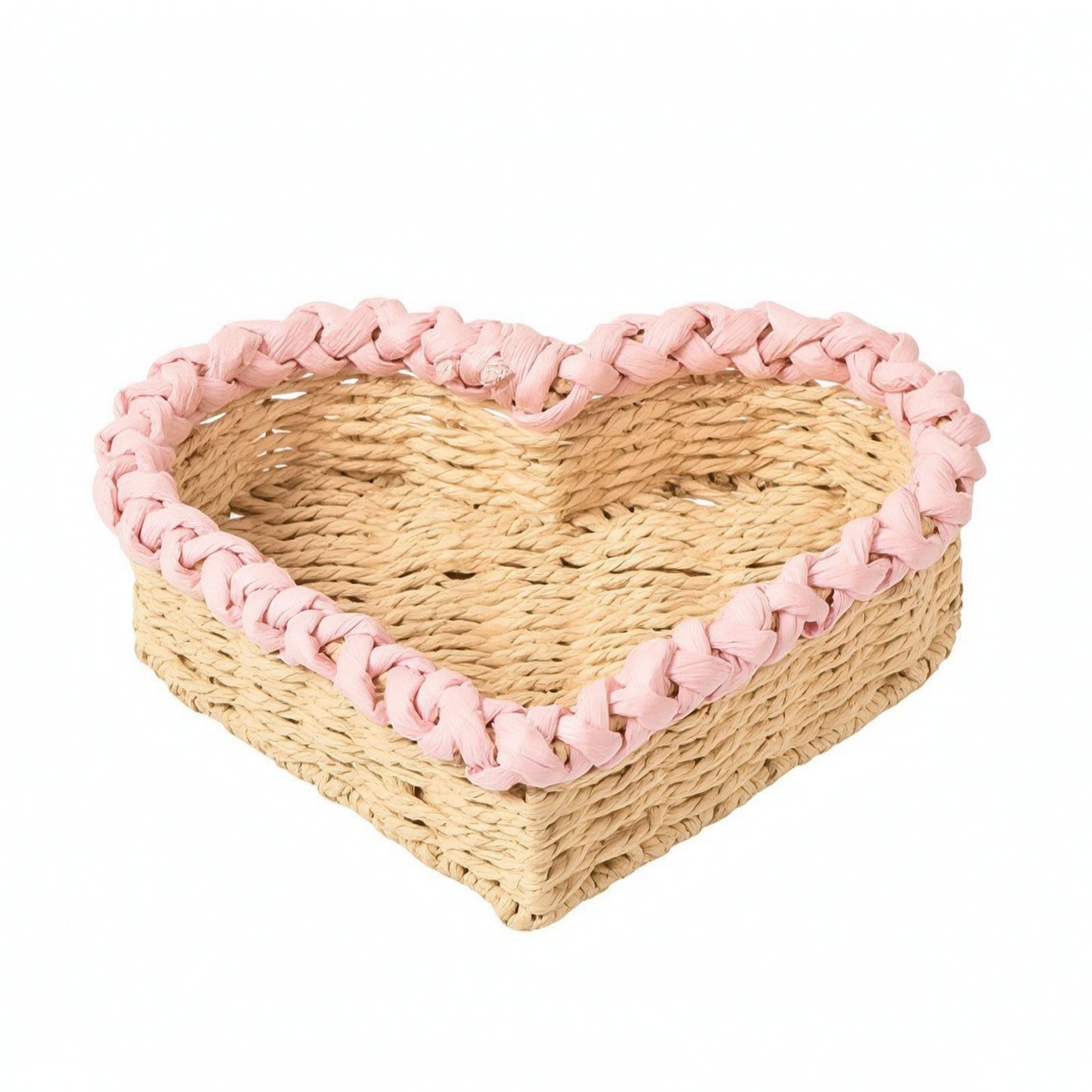 Heart-Shaped Braided Basket