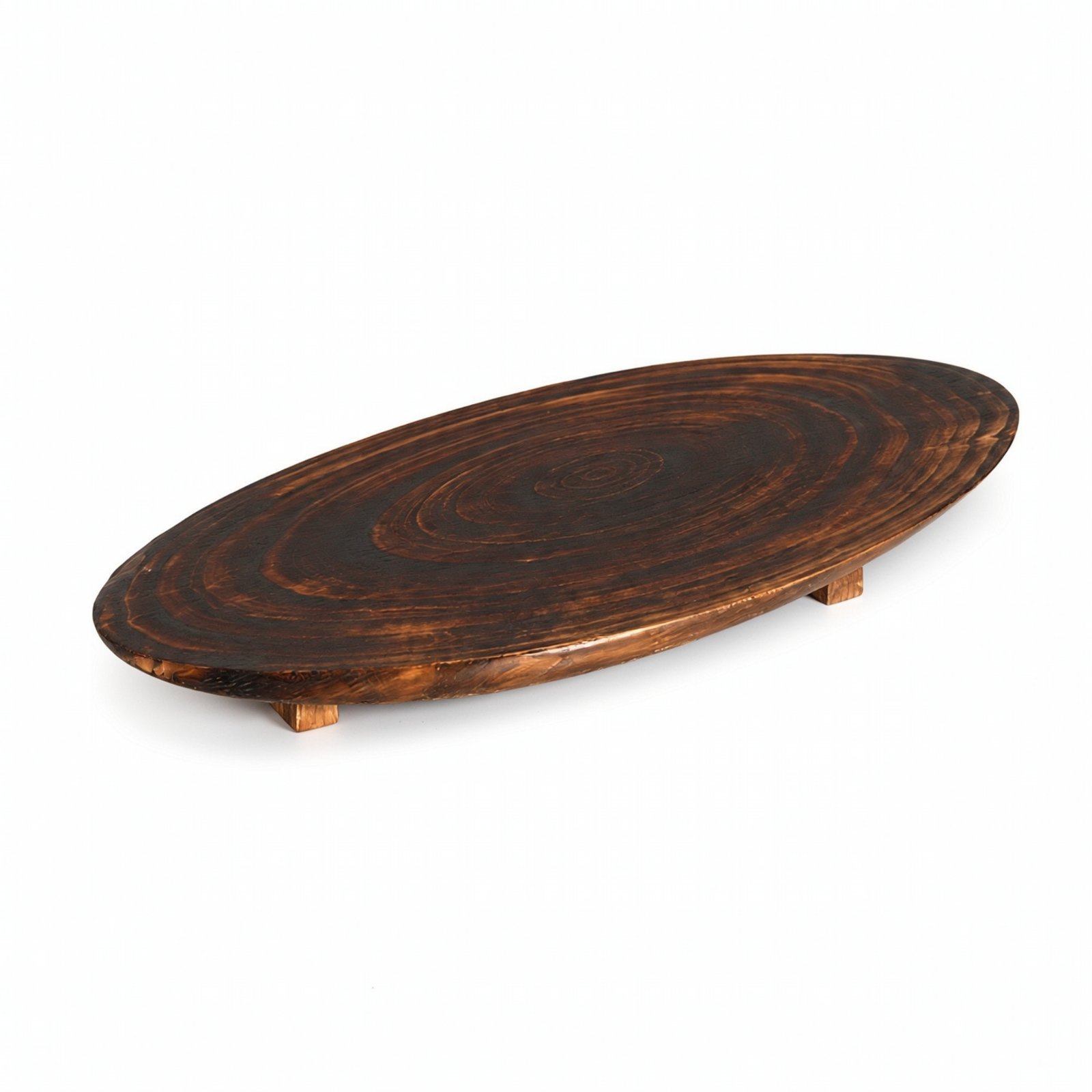 Carbonized Wood Sushi Tray