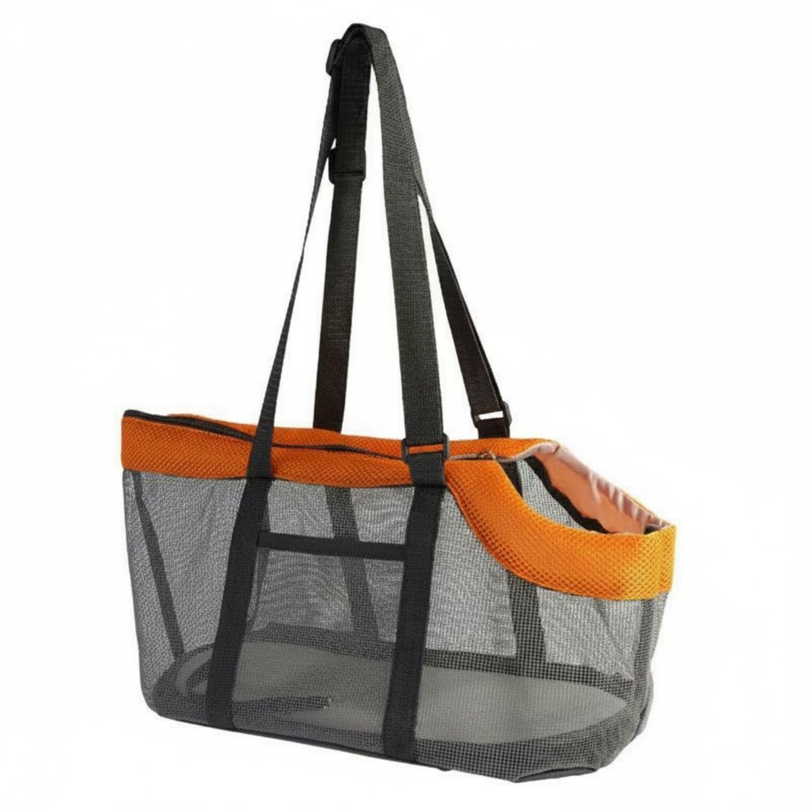 Breathable Pet Carrier Bag – Gray Orange