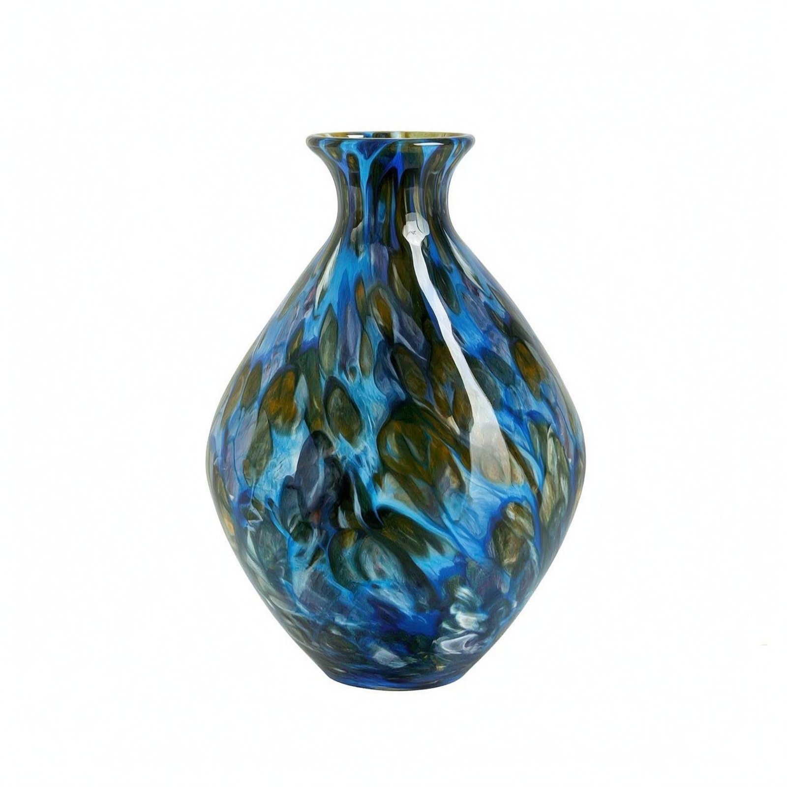 Hand-Blown Glass Vase