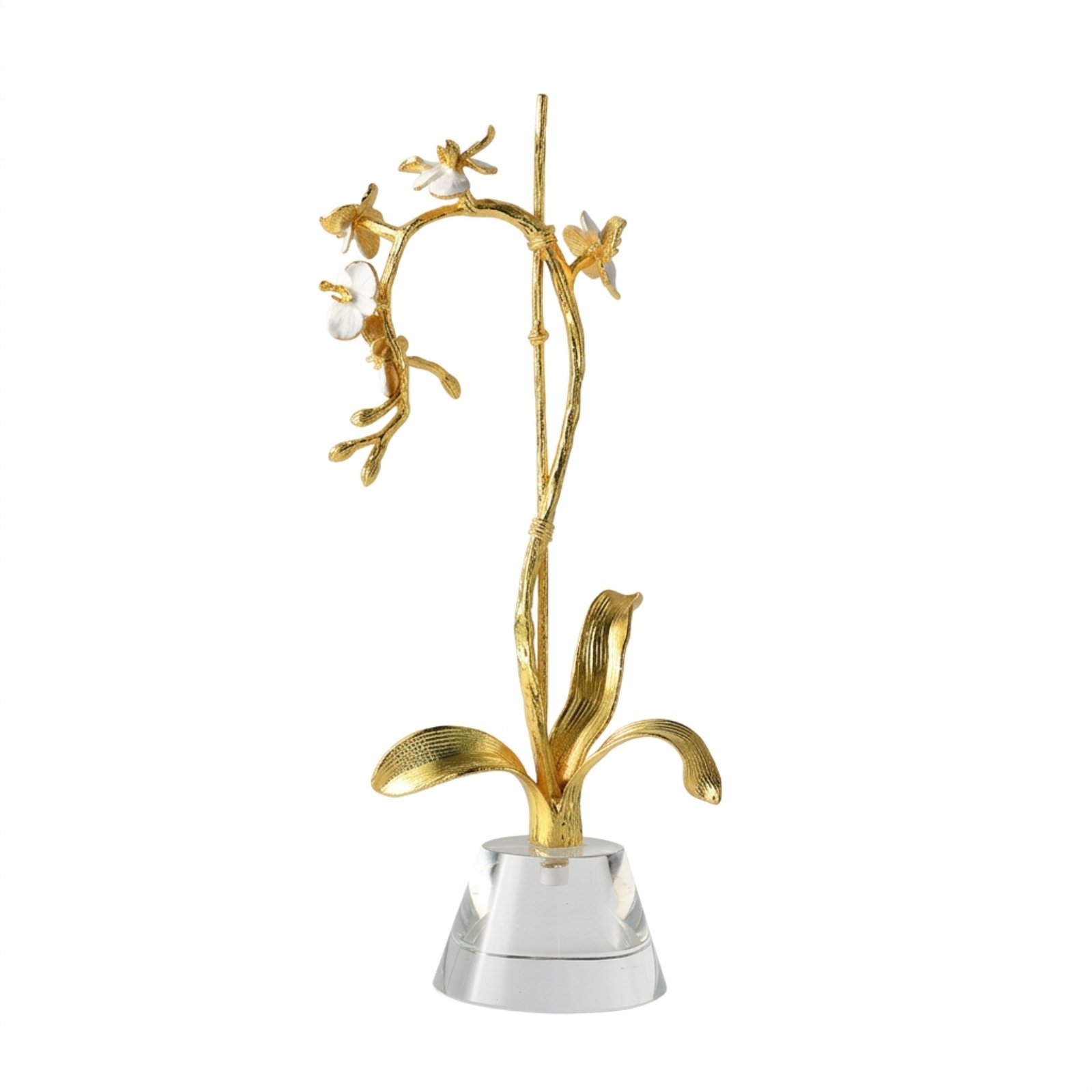 Floral Figurine with Crystal Base