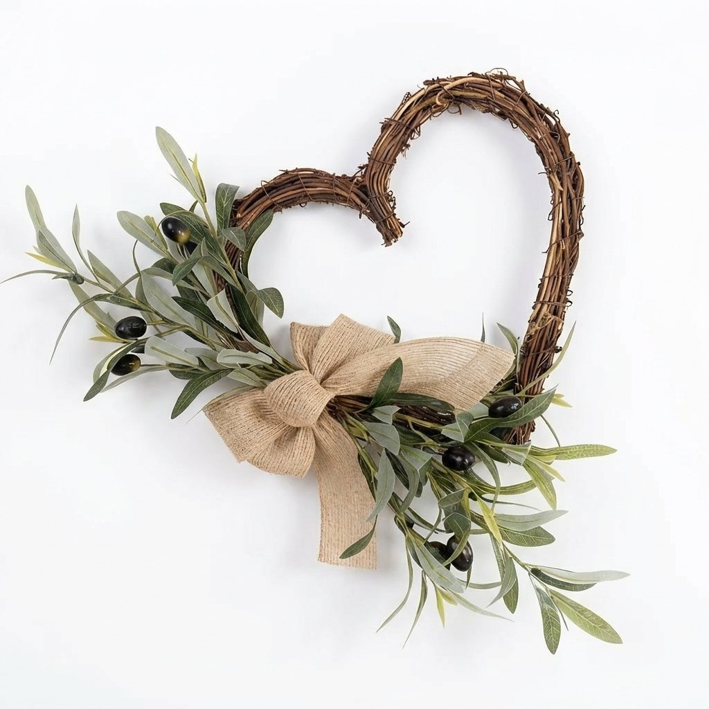 Set of 4 Spring Olive Wreath