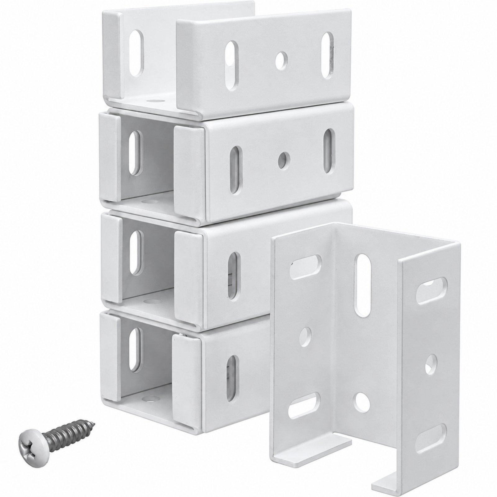 8-Piece Aluminum Fence Post Bracket