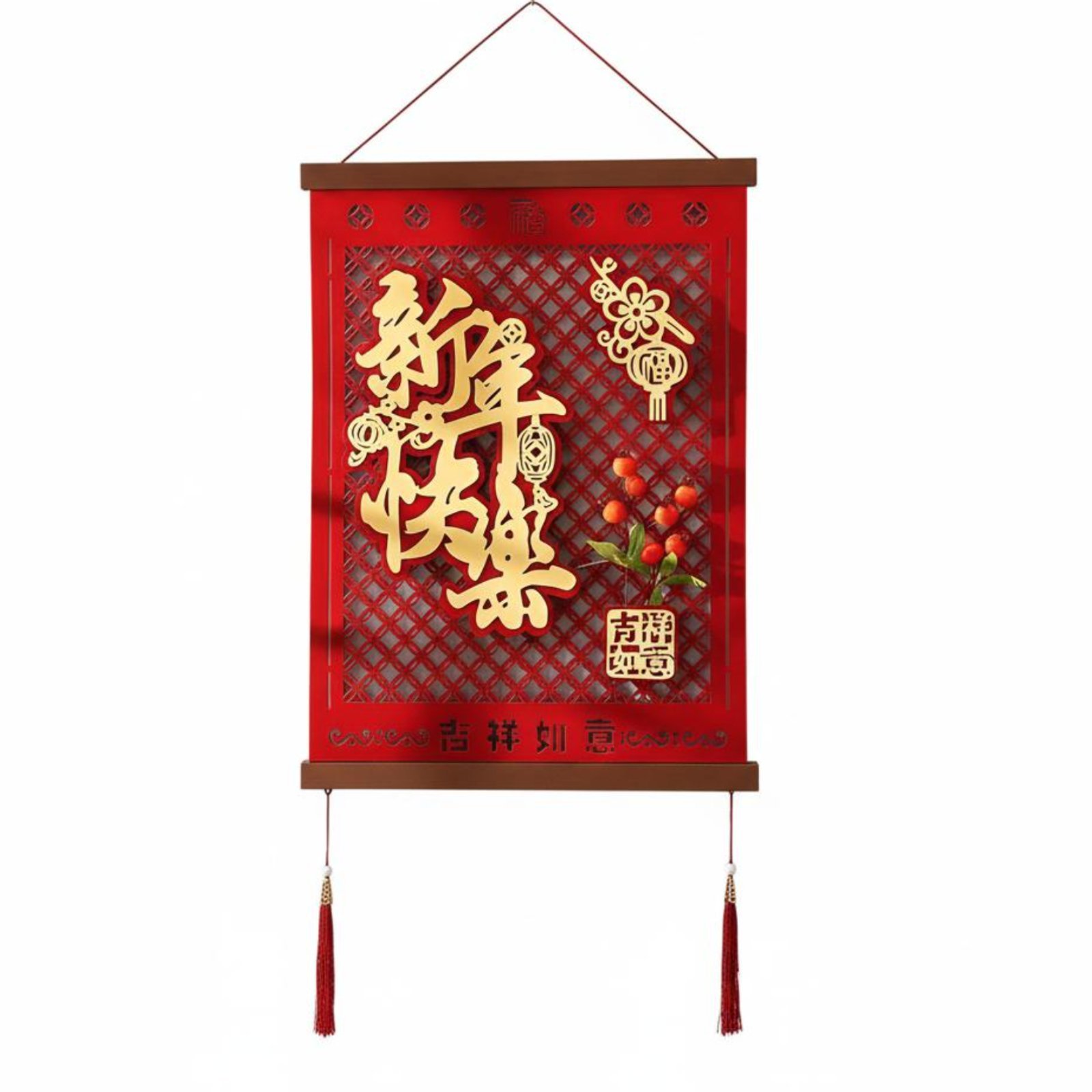 Set of 4 Horse Year Hanging Decoration