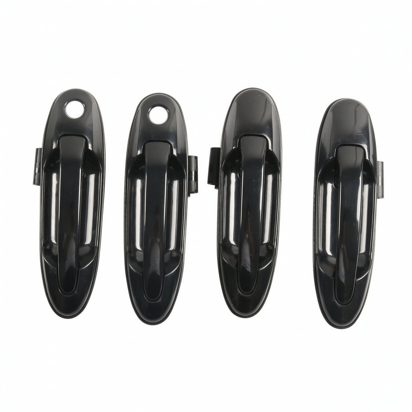 4-Piece Front Left Exterior Door Handle with Keyhole