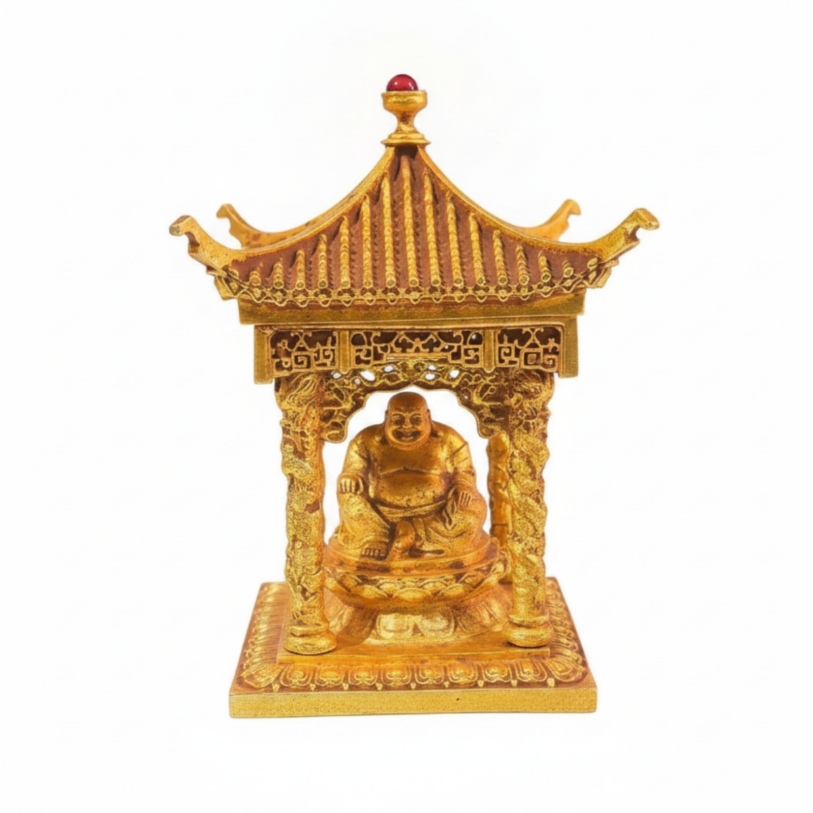 Tabletop Pagoda Gold-Toned Ornament