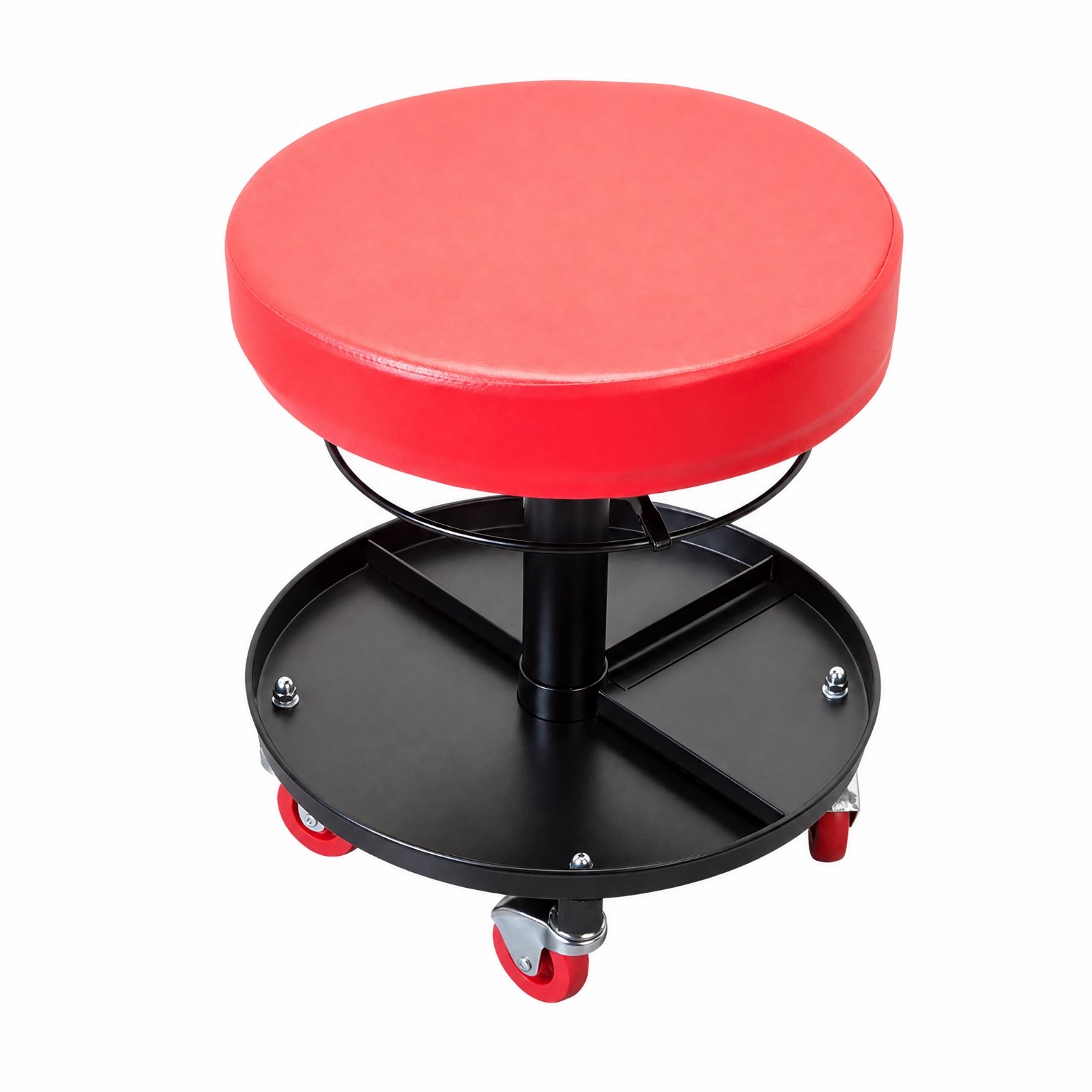 Wheeled Garage Seat with Tool Tray
