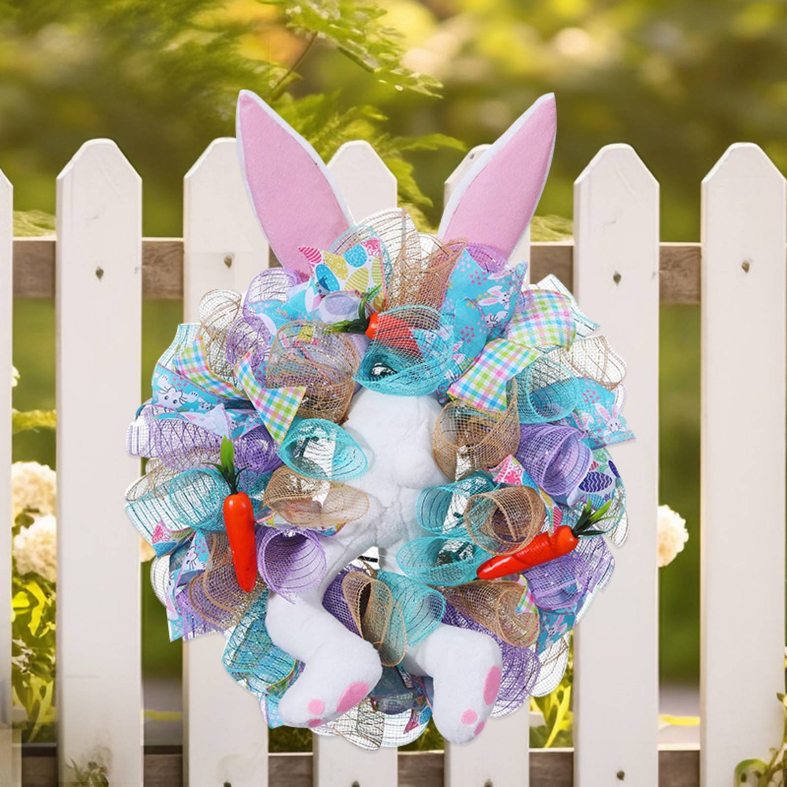 Easter Bunny Wreath – Blue