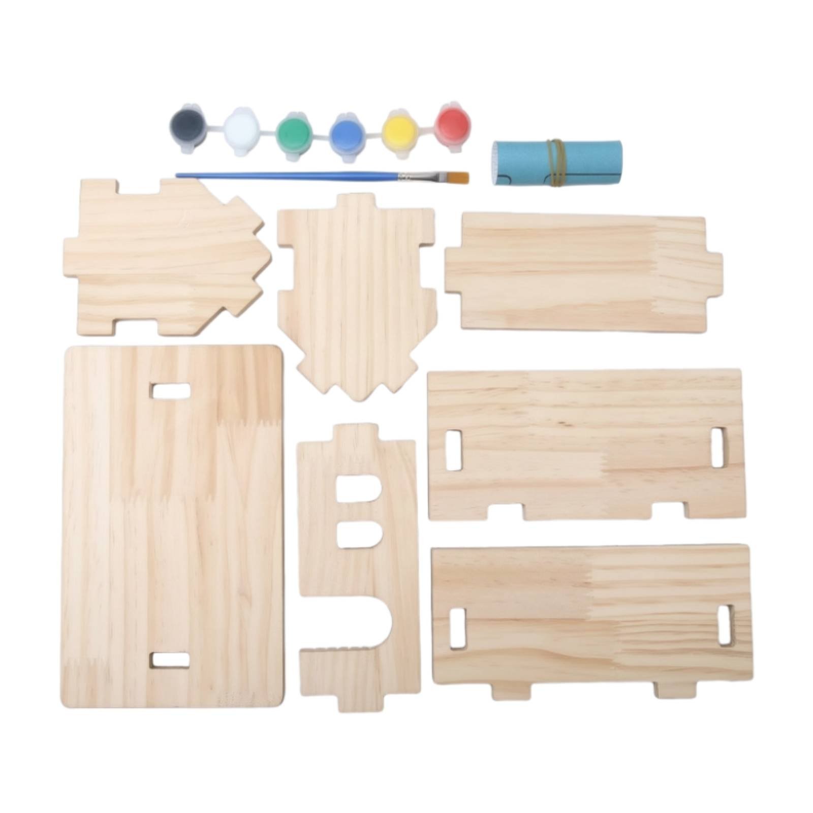Wooden House Model Set
