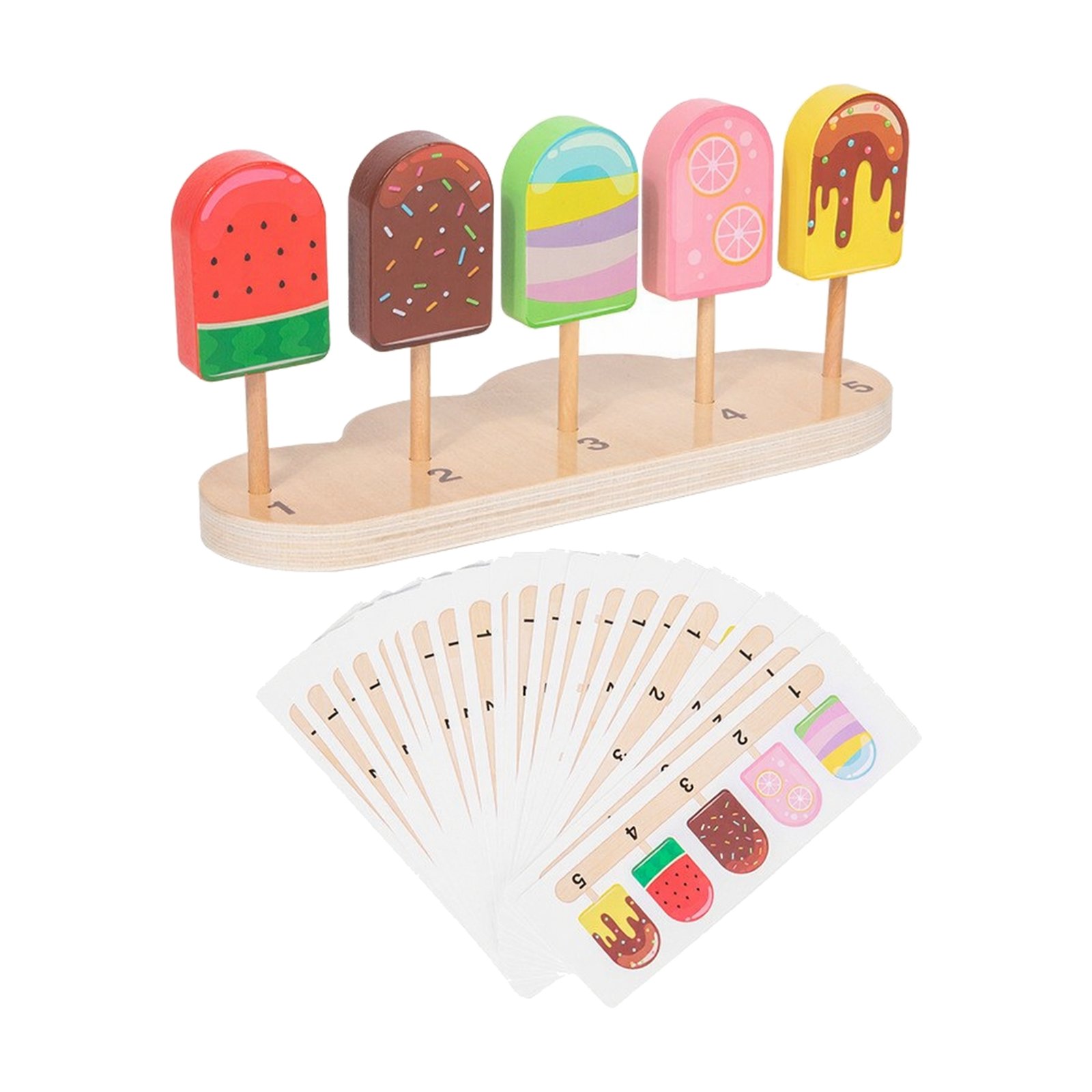 Wooden Ice Lolly Sorting Toy