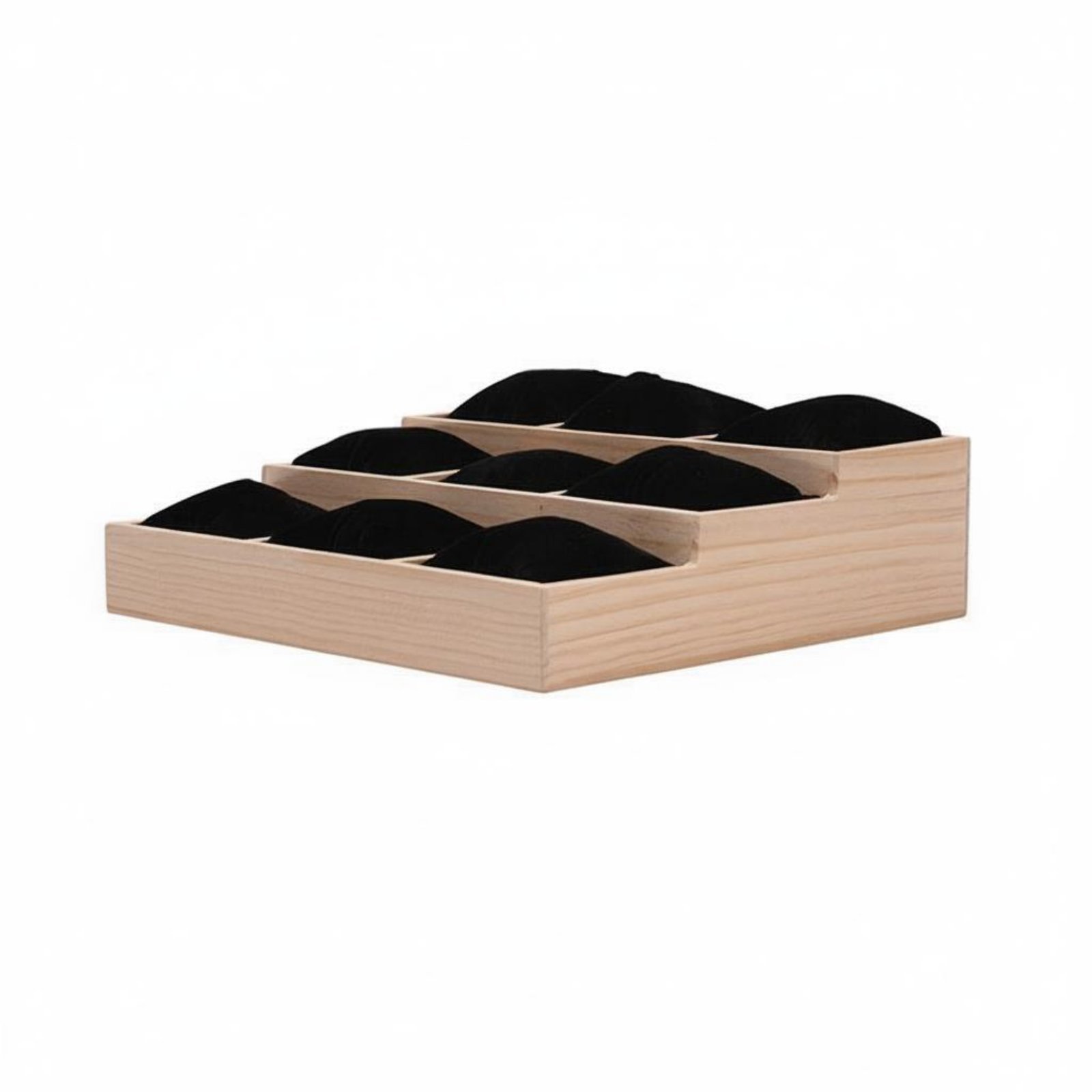 Wood Jewelry Tray with Pillows