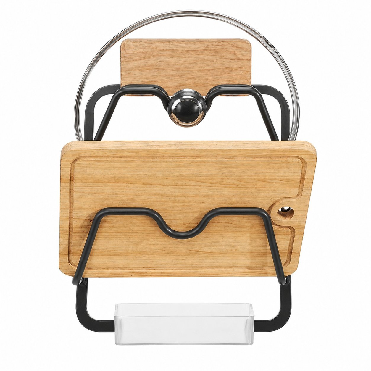 Walnut Pot Lid Holder