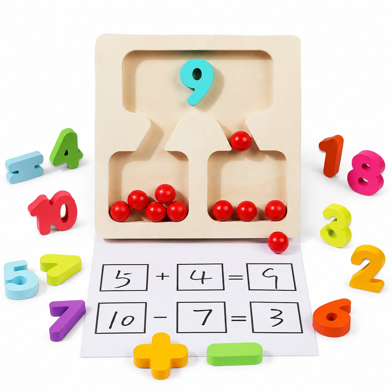 Wooden Math Learning Game