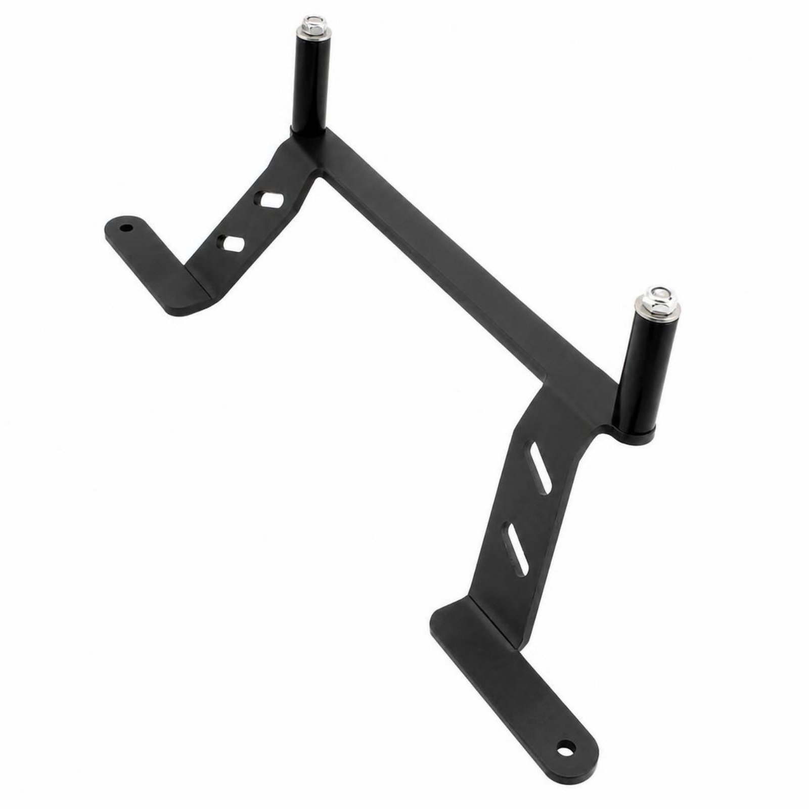 Adjustable Motorcycle Light Bracket – Black