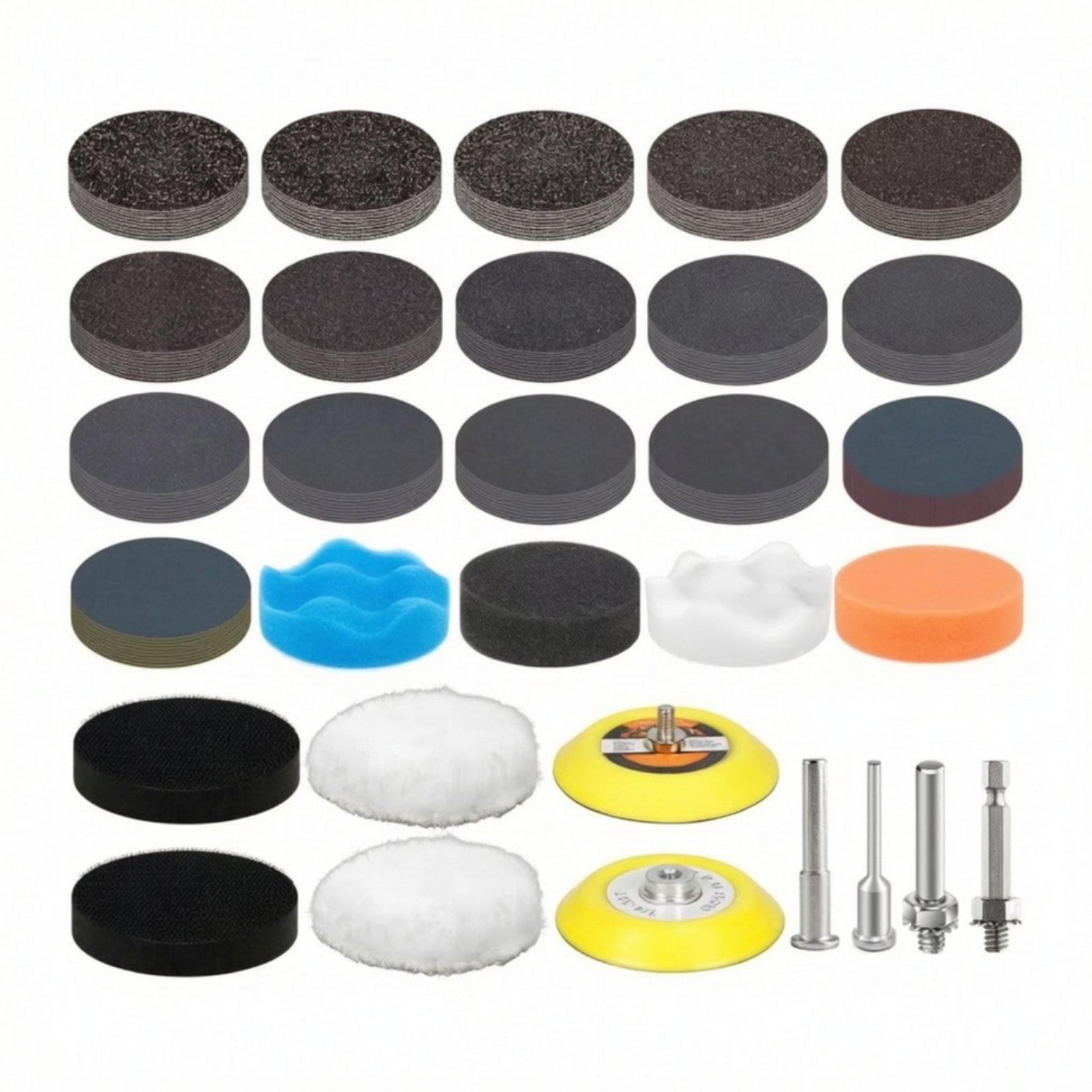 174-Piece 75mm Polishing and Sanding Kit