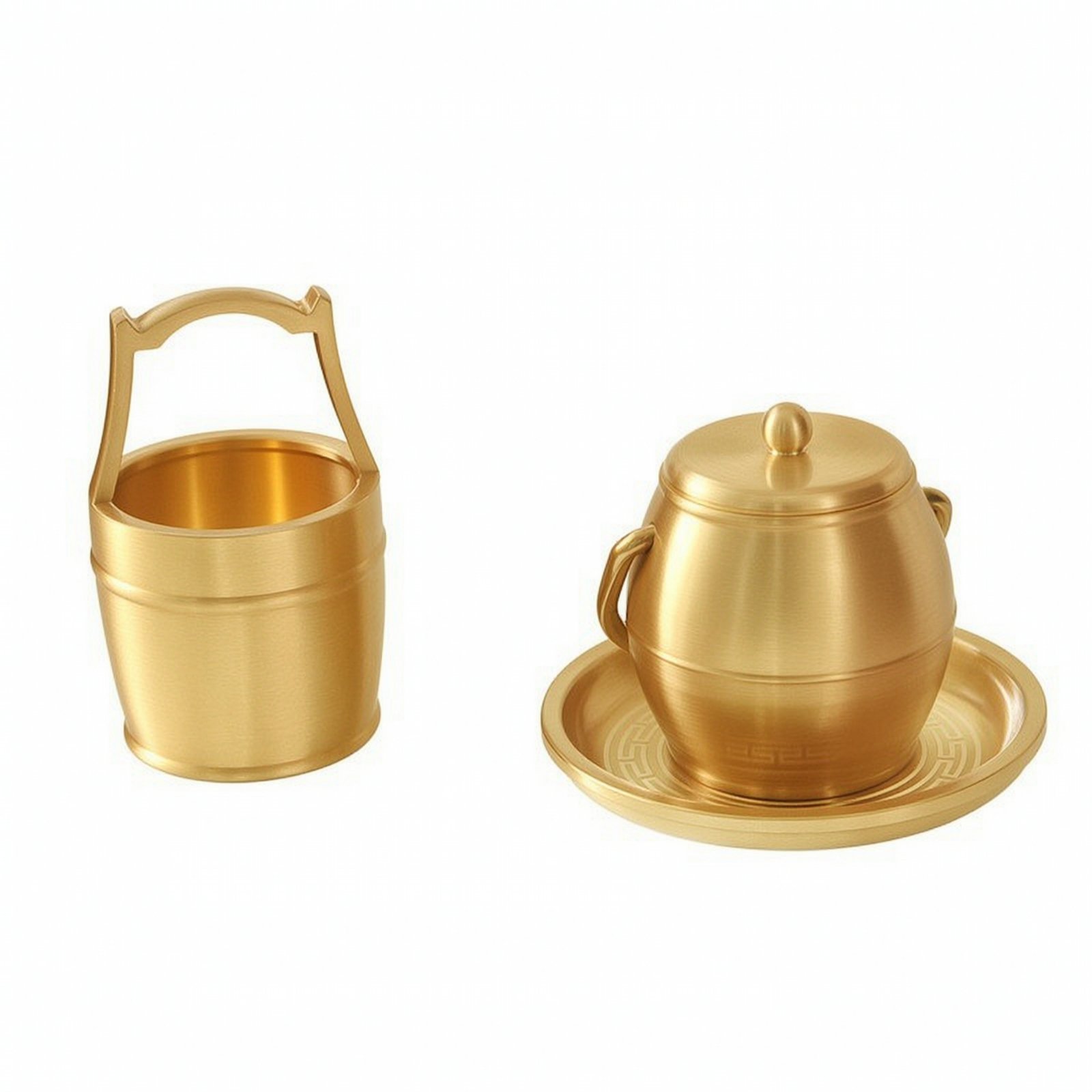 3-Piece Brass Wedding Vessel Set