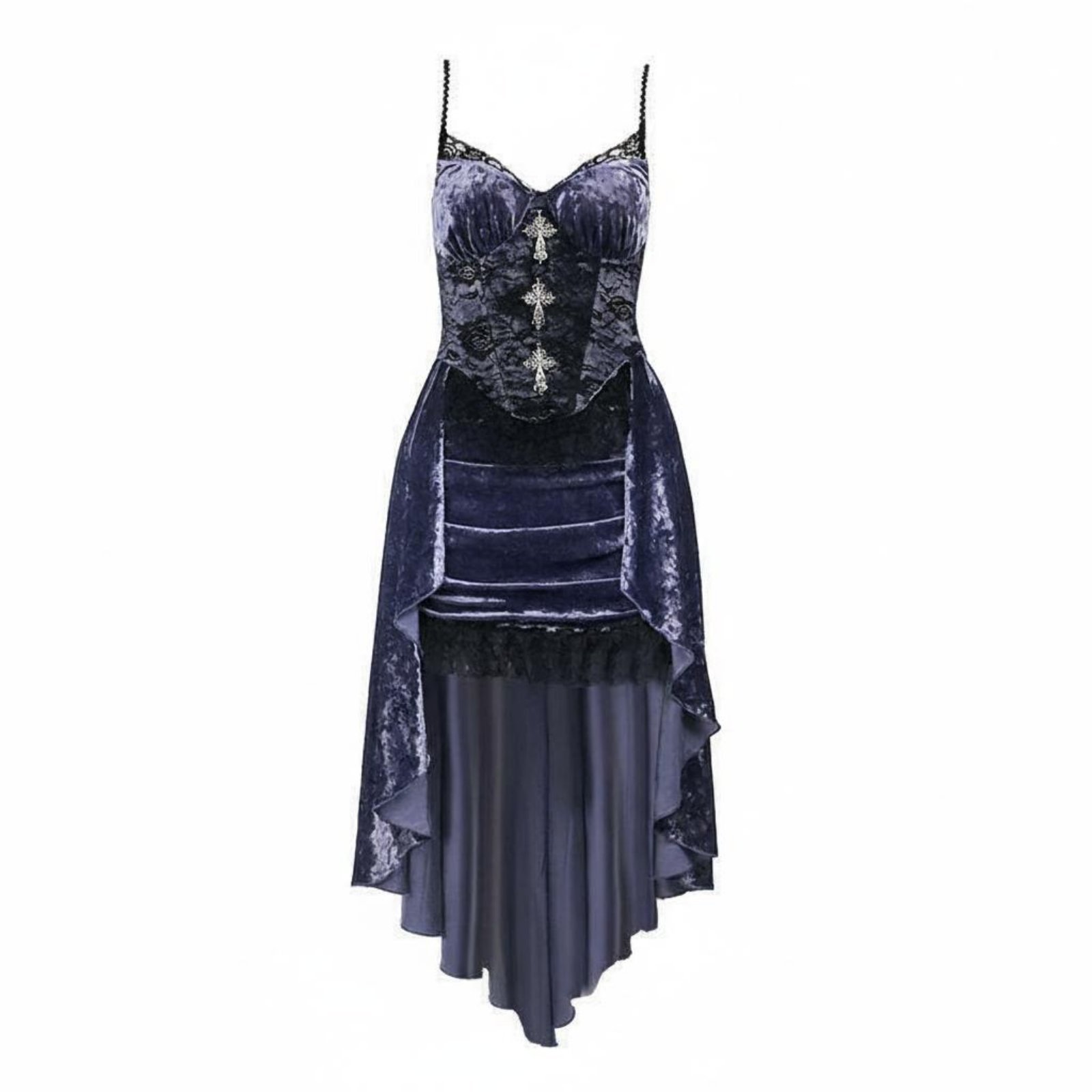 2 Piece Velvet Slip Dress