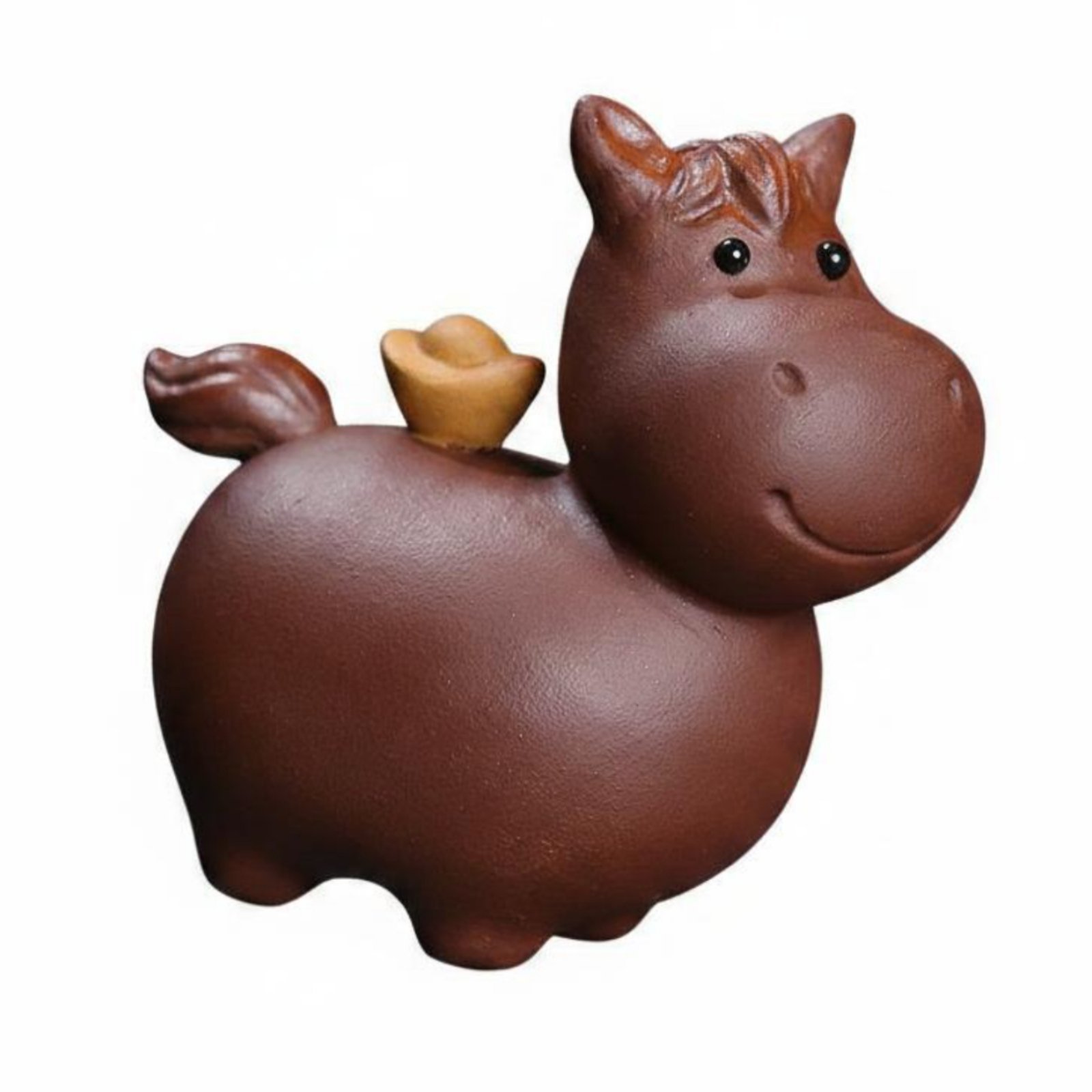 2-Piece Clay Horse Figurines