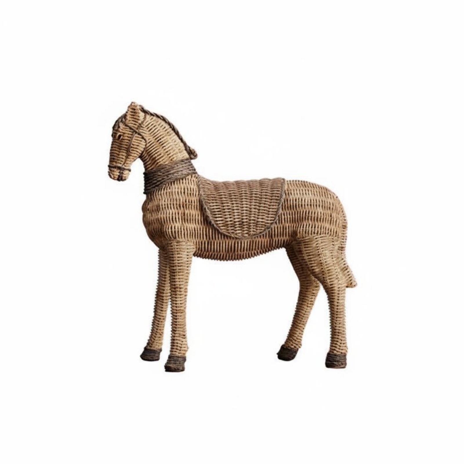 Hand-Painted Resin Horse Figurine