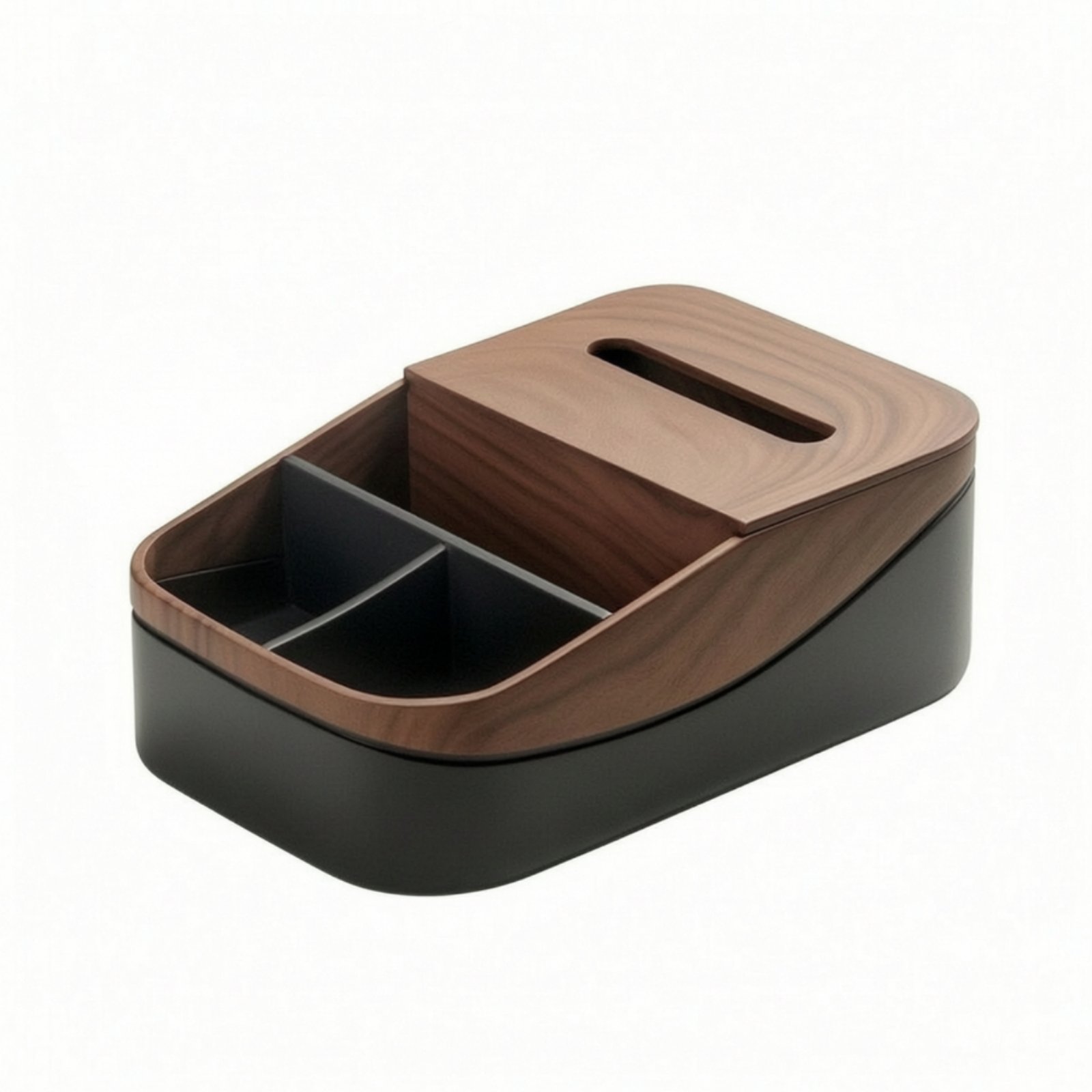 Tissue Box Cover with Storage Organizer