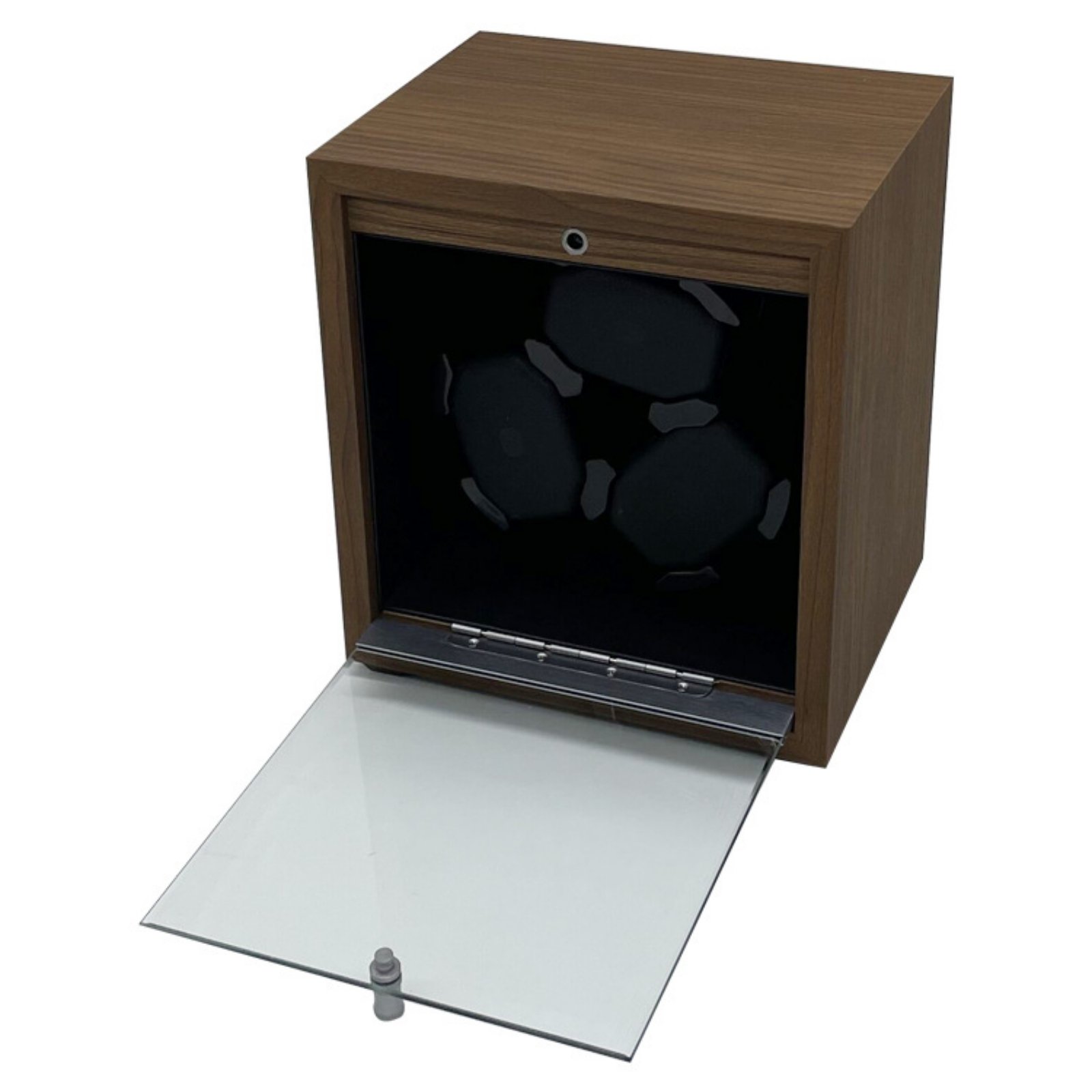 Woodgrain-Textured Timepiece Winder Box