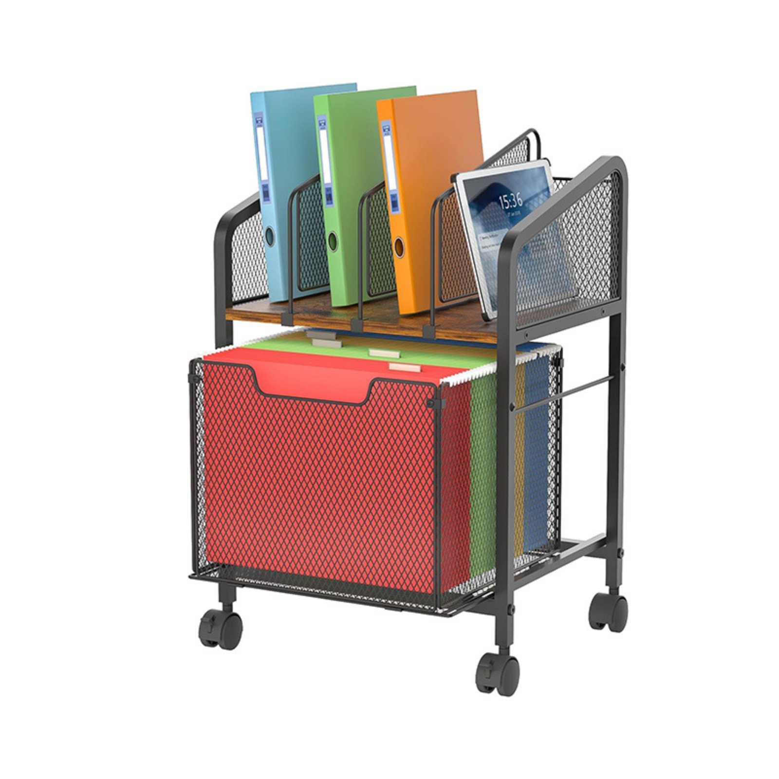File Cart with Wheels Large Capacity