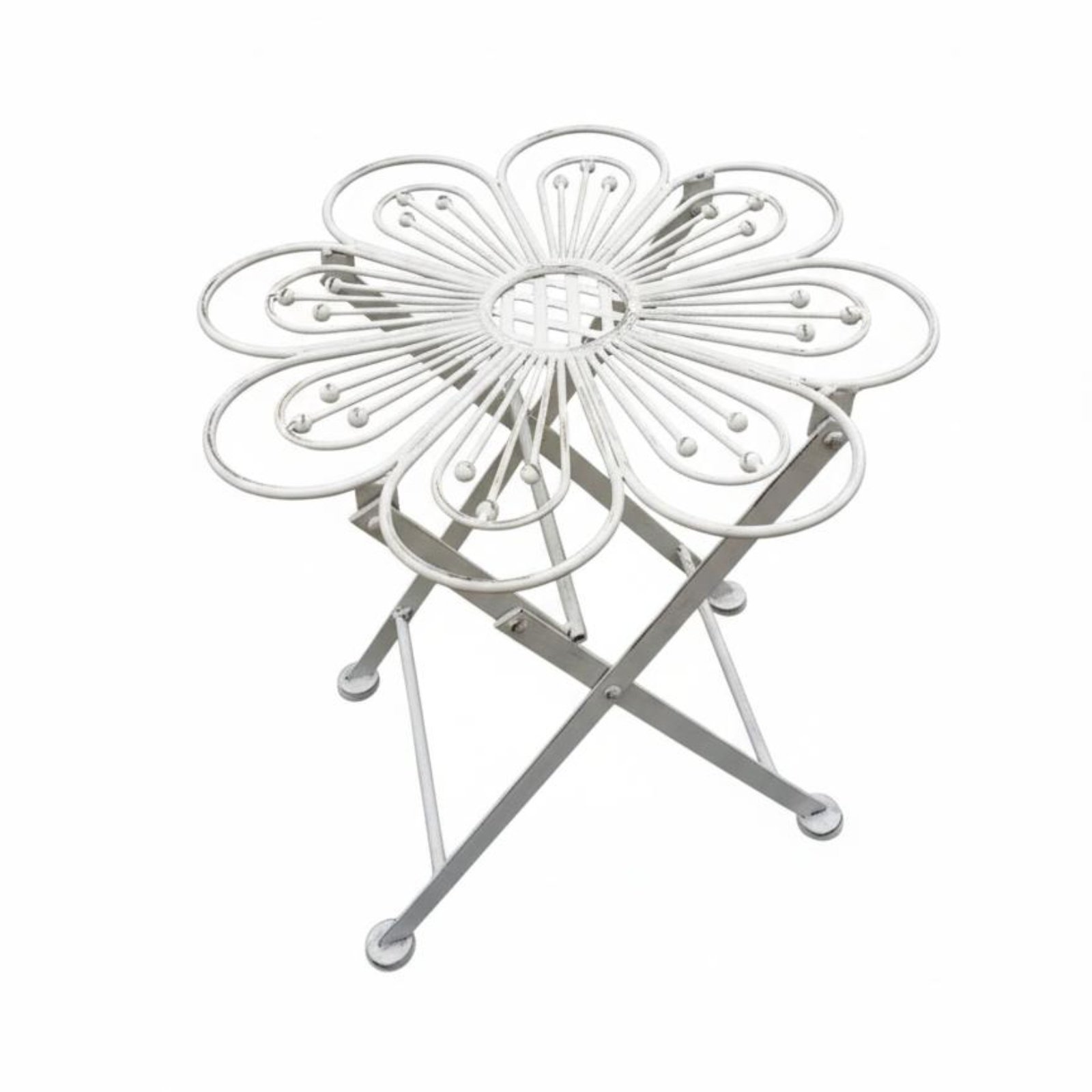 Folding Round Side Table