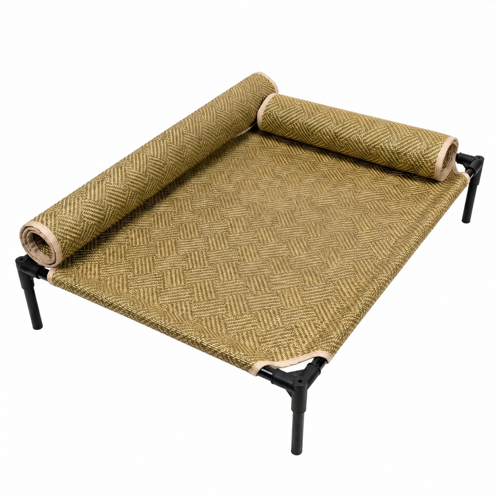 Elevated Dog Cot with Neck Bolsters