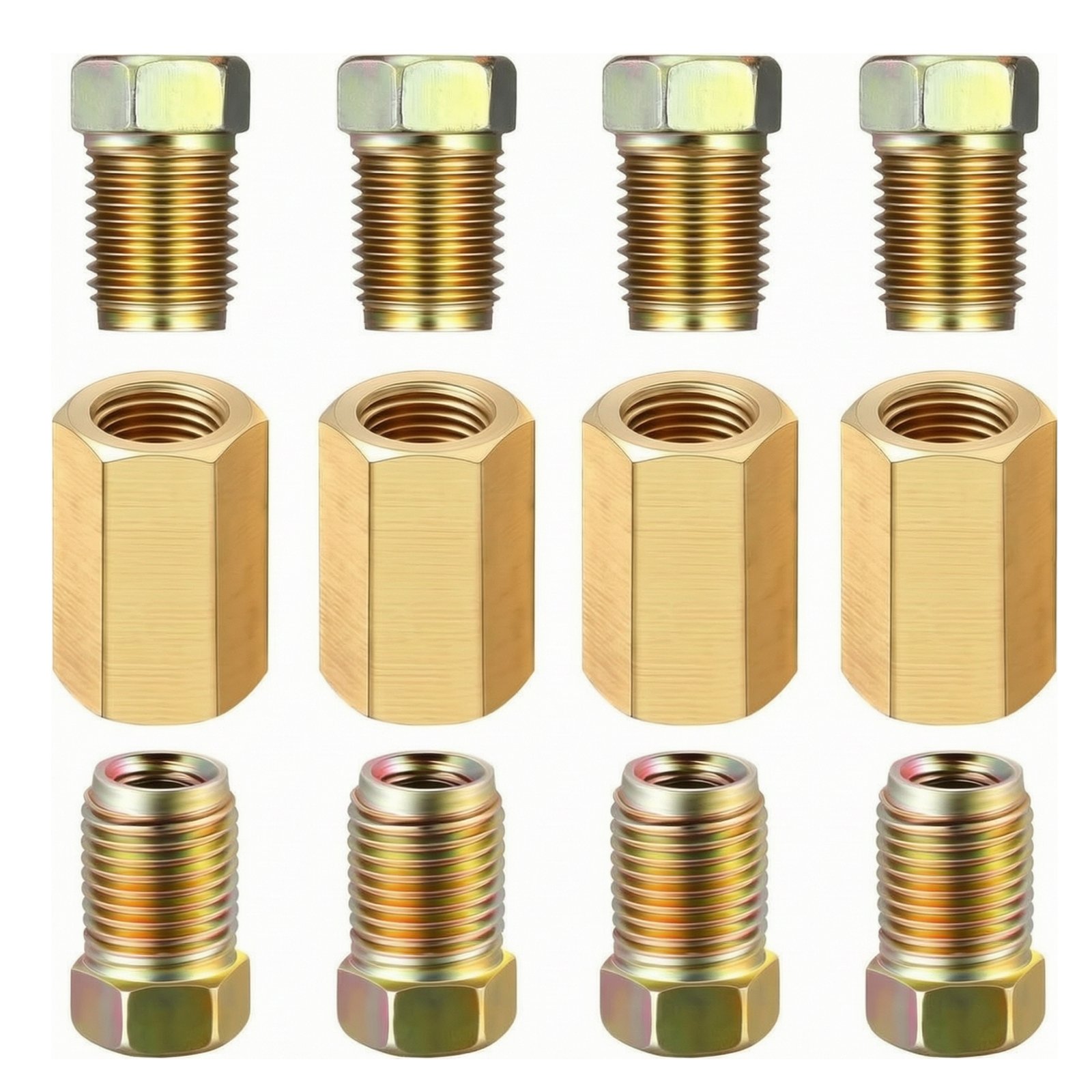 12-Piece Brake Line Fittings for 3/16 Inch Tubing
