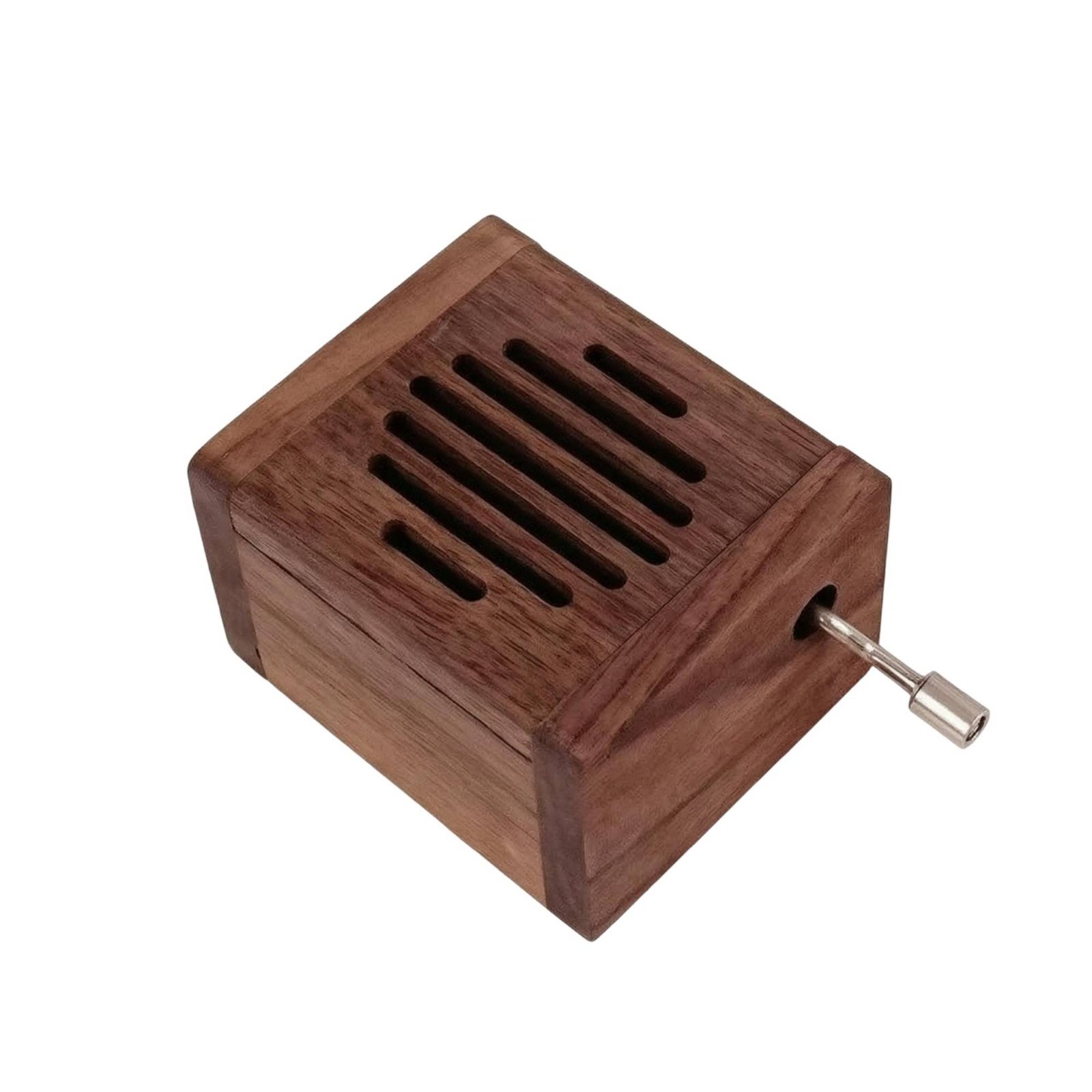 Wooden Musical Box Hand-Crank