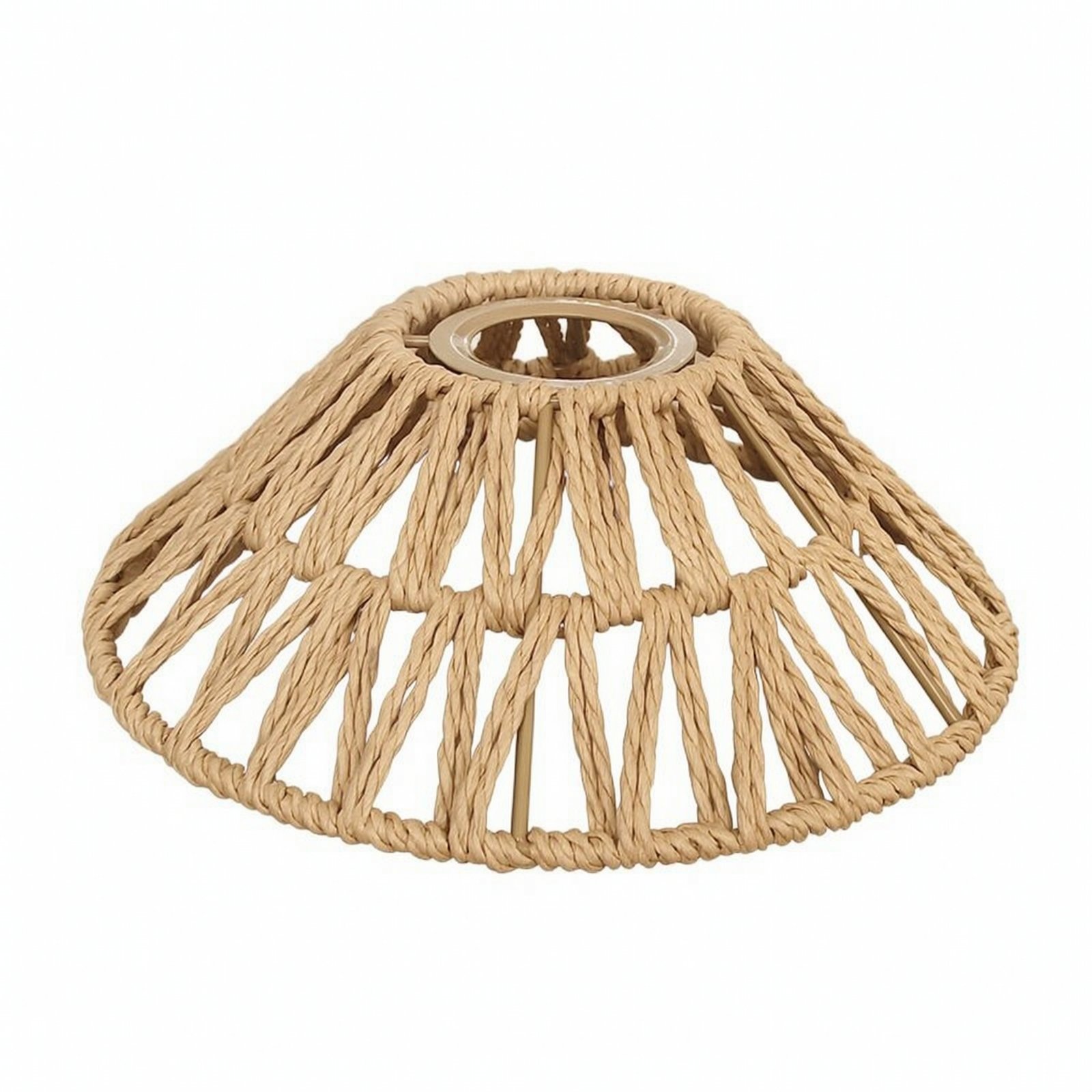 Paper Rope Lampshade – Wrought Iron