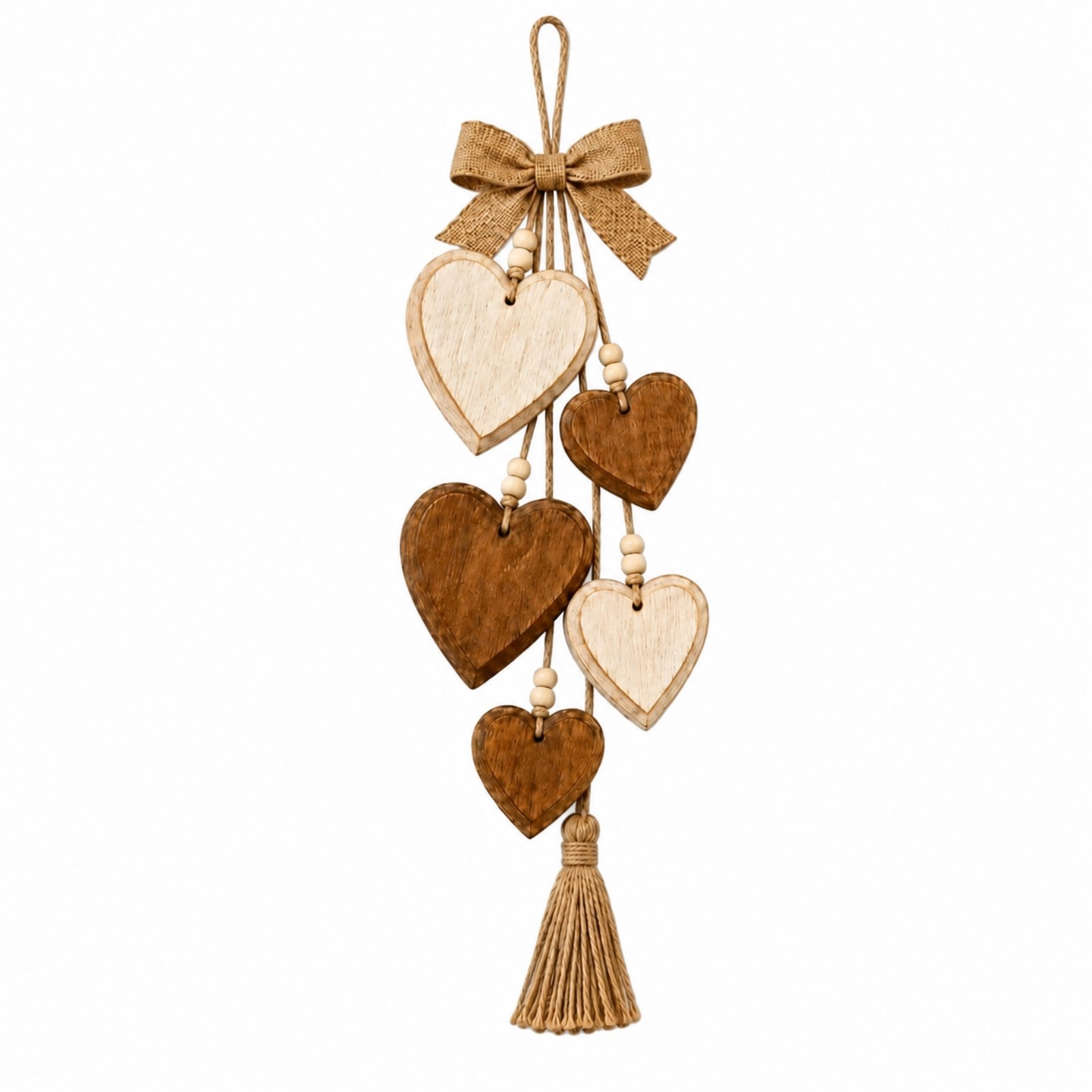 Set of 5 Love-Themed Wall Art with Tassel