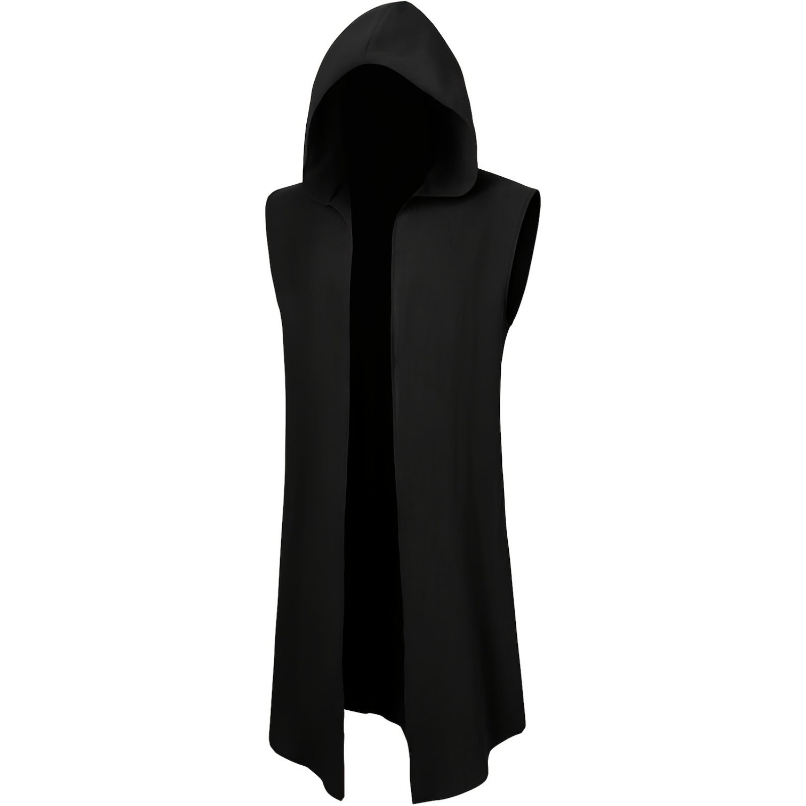 Open Front Hooded Vest