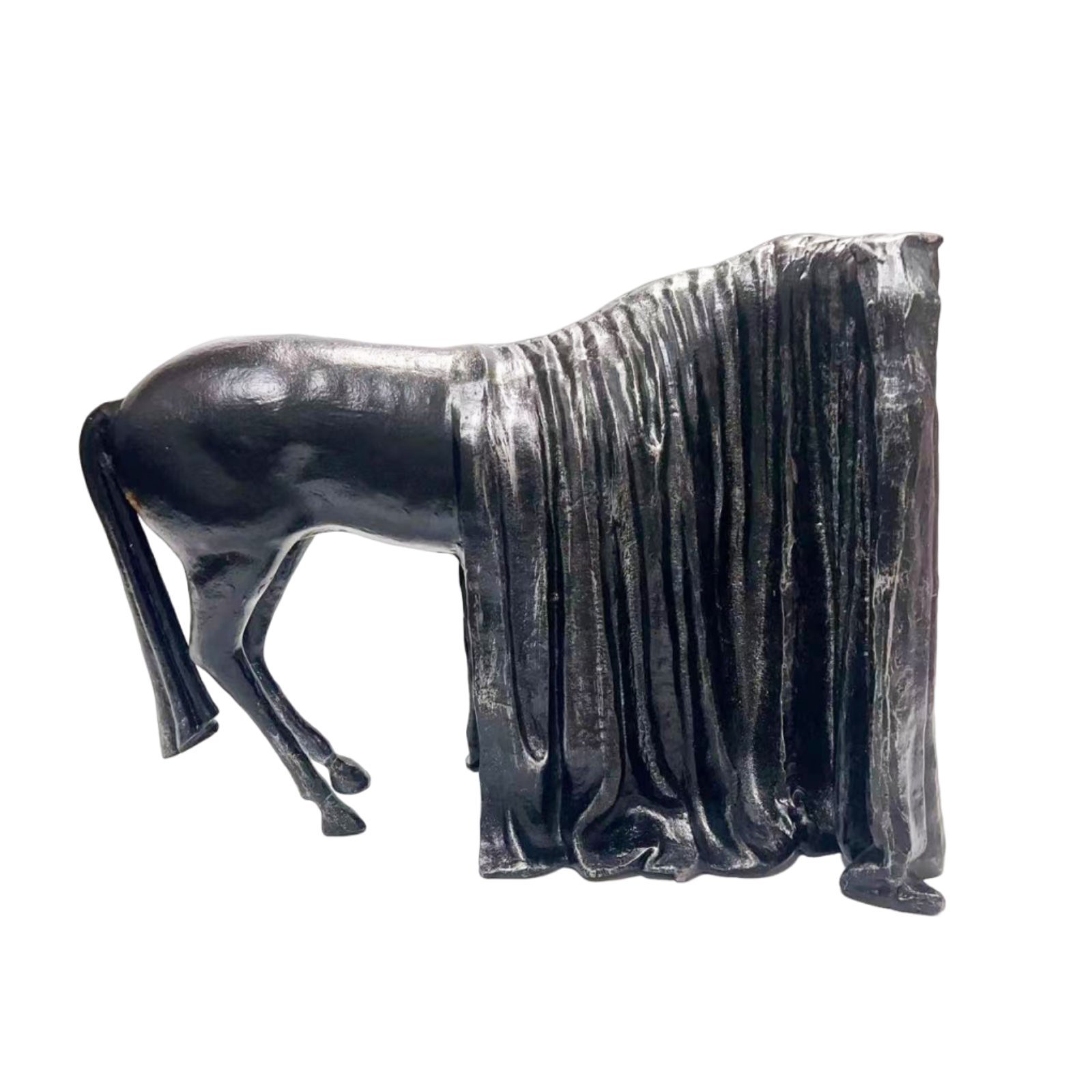 Abstract Horse Statue – Black
