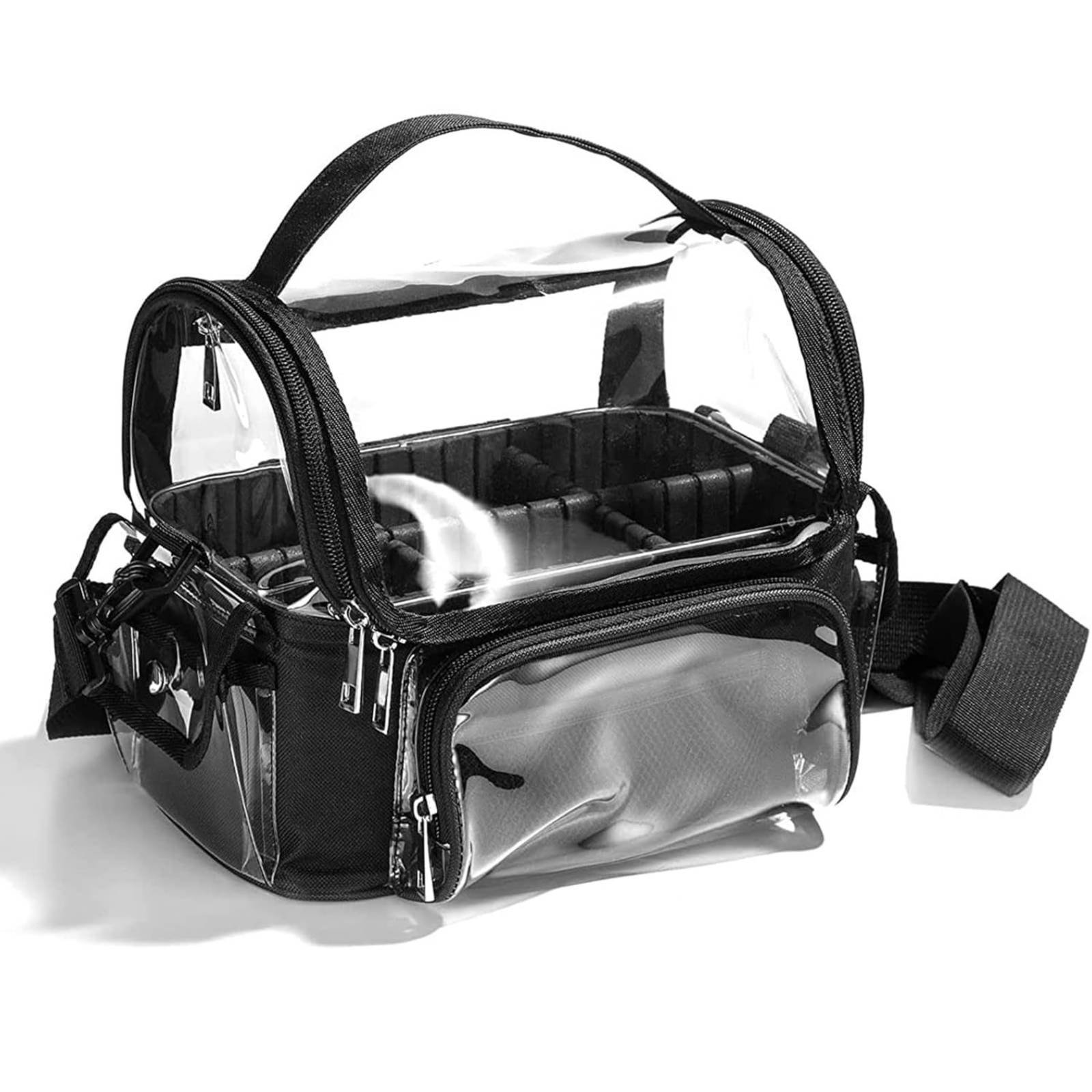 Clear Cosmetic Bag with Shoulder Strap