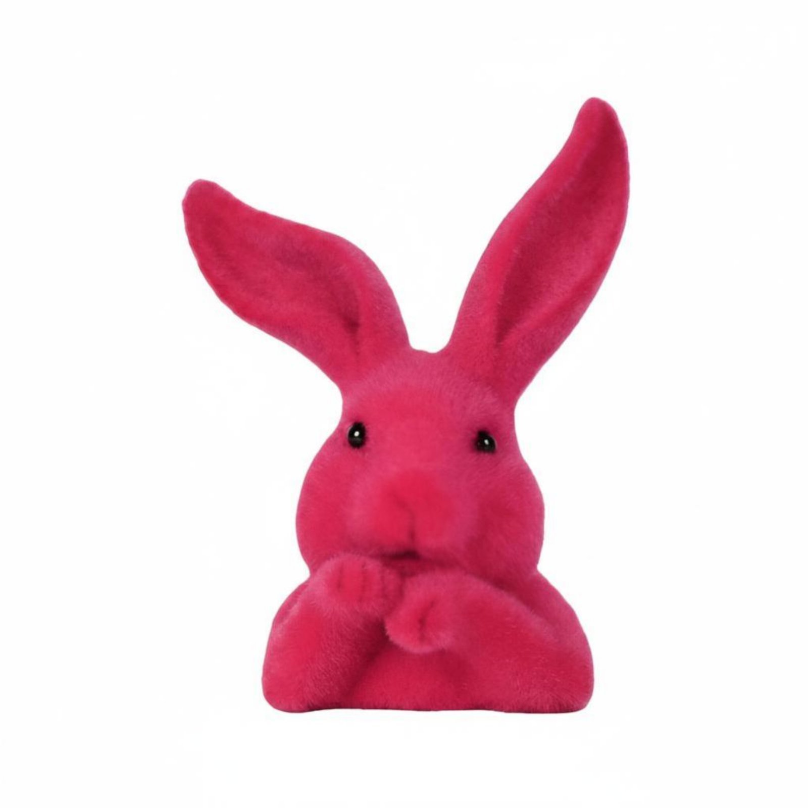 Flocked Moss Bunny Decor