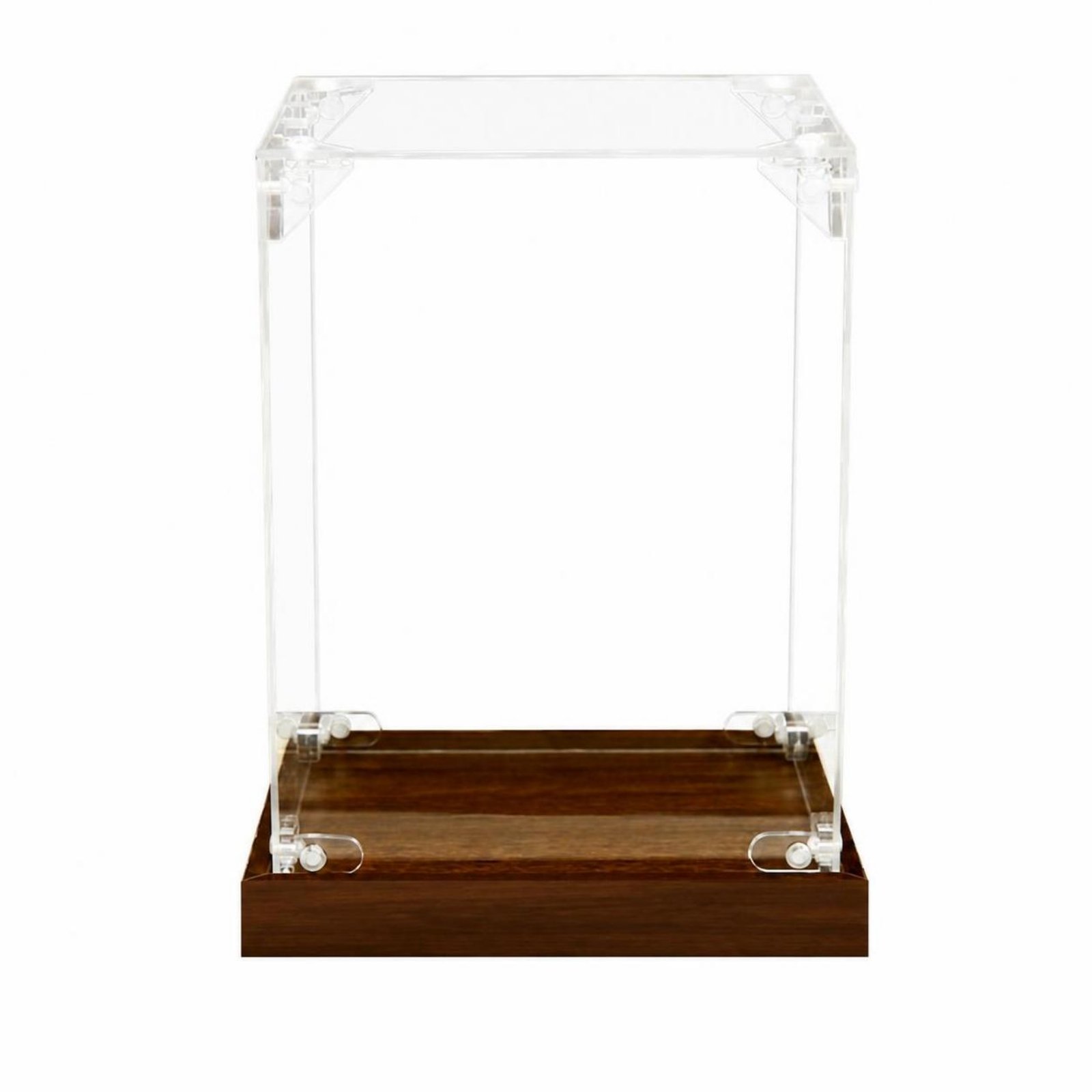 Acrylic Display Case Wood Base