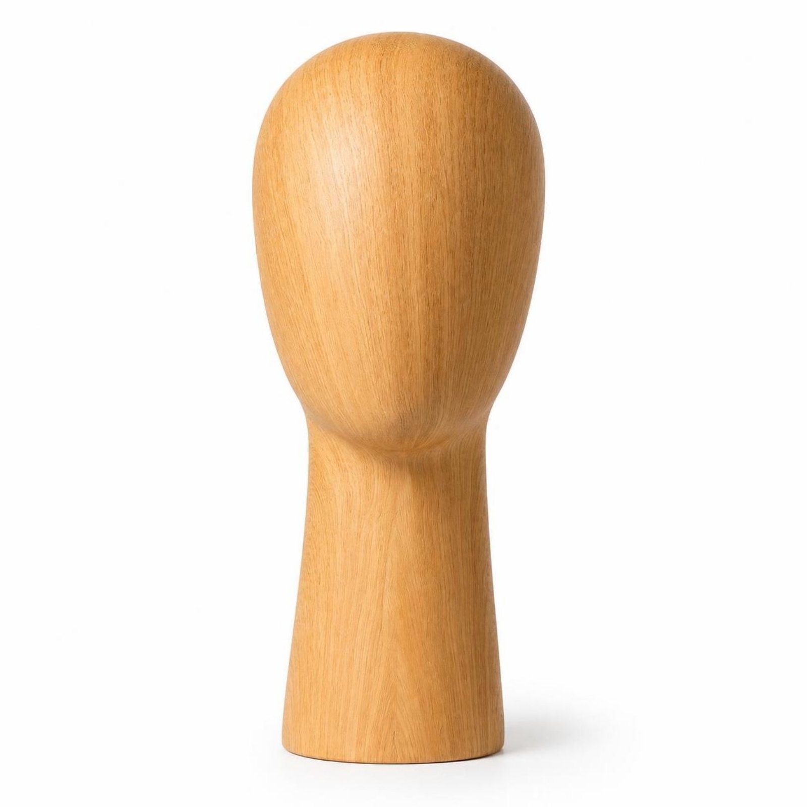 Wood-Grain Mannequin Head – Long Neck