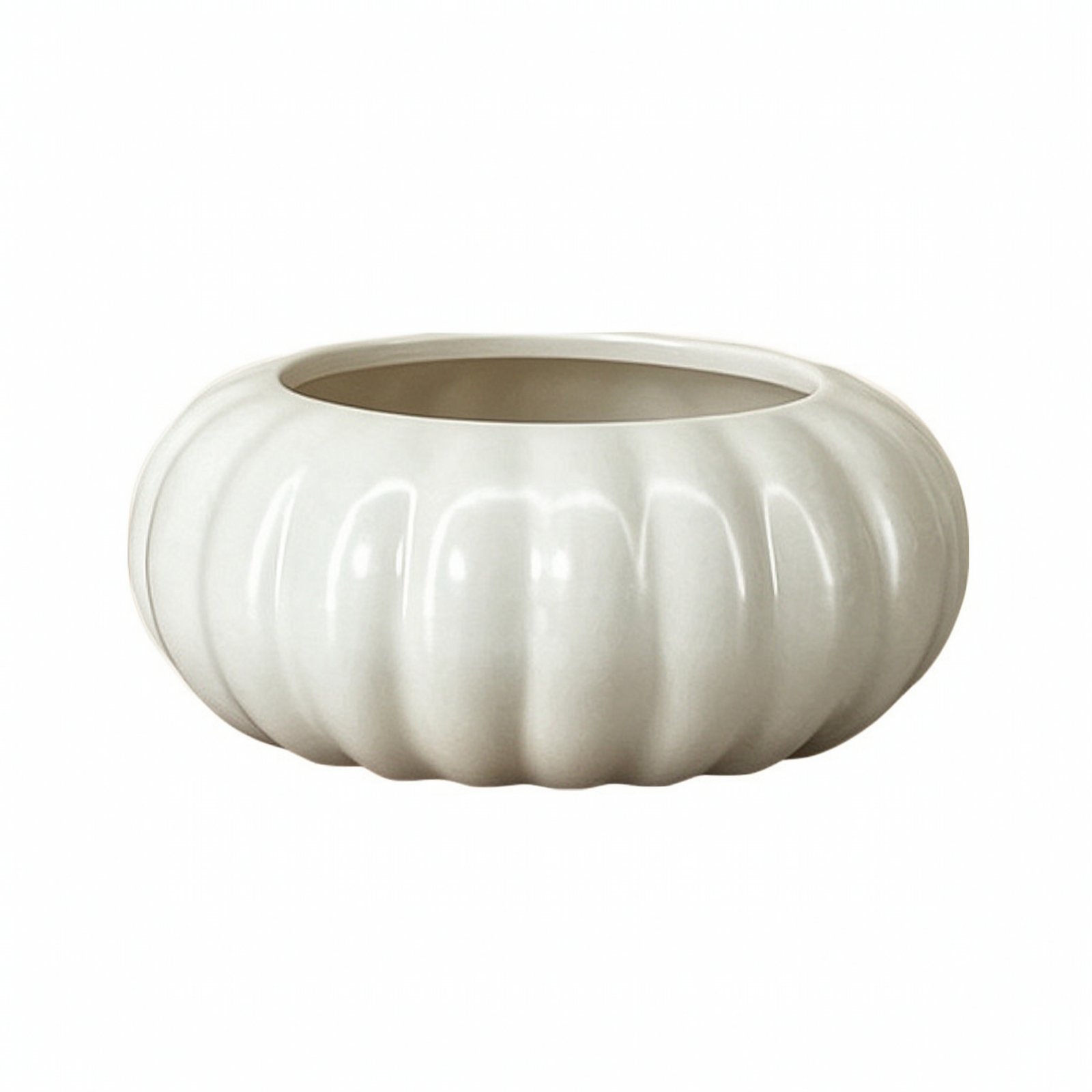 Glazed Ceramic Oval Planter