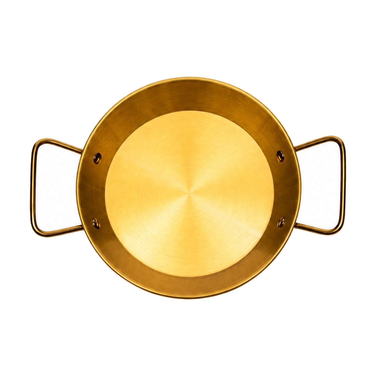Gold-Finished Stainless Steel Pan