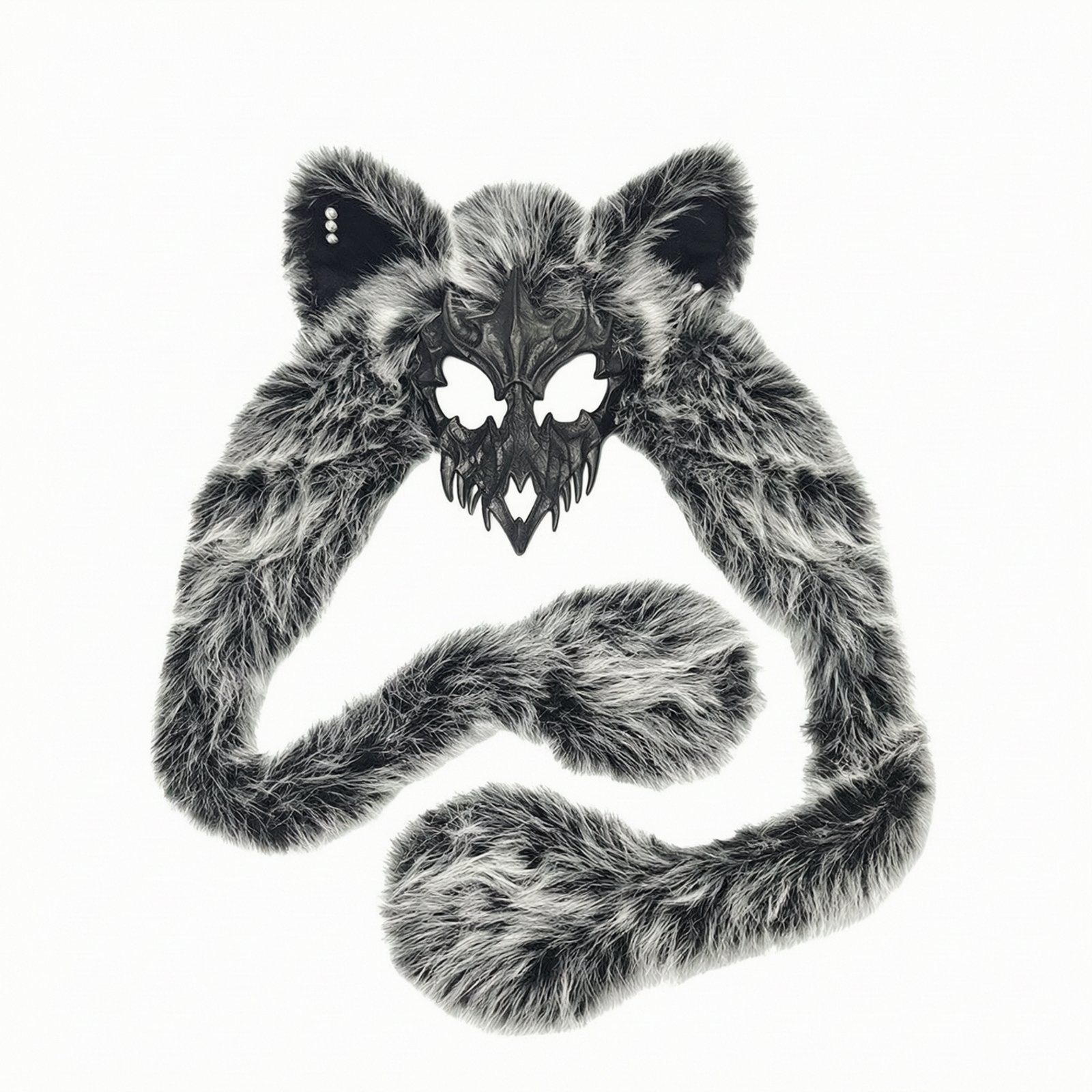 Wolf Cranium Face Covering